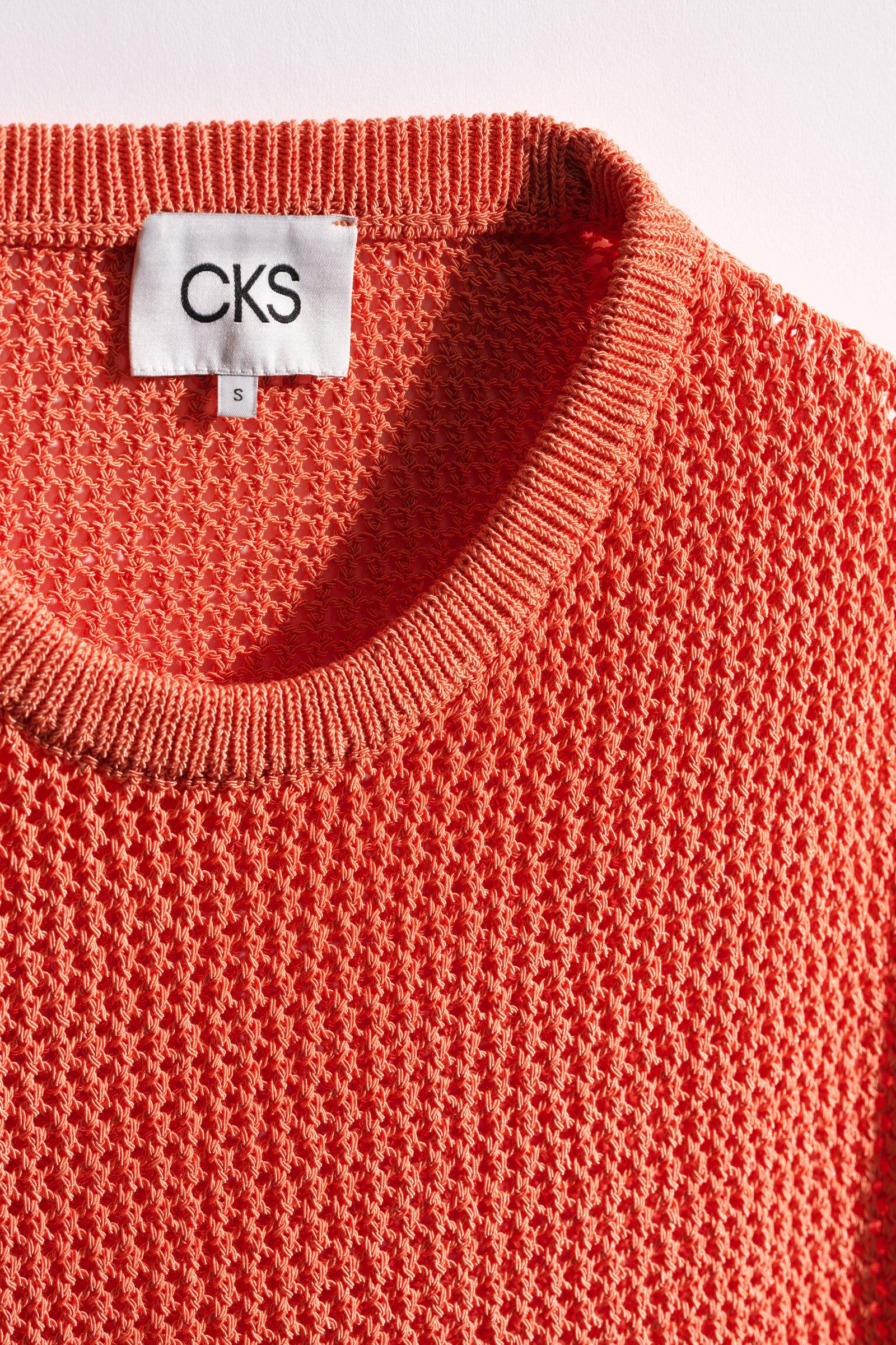 CKS - PINNY - gebreide top - intens oranje
