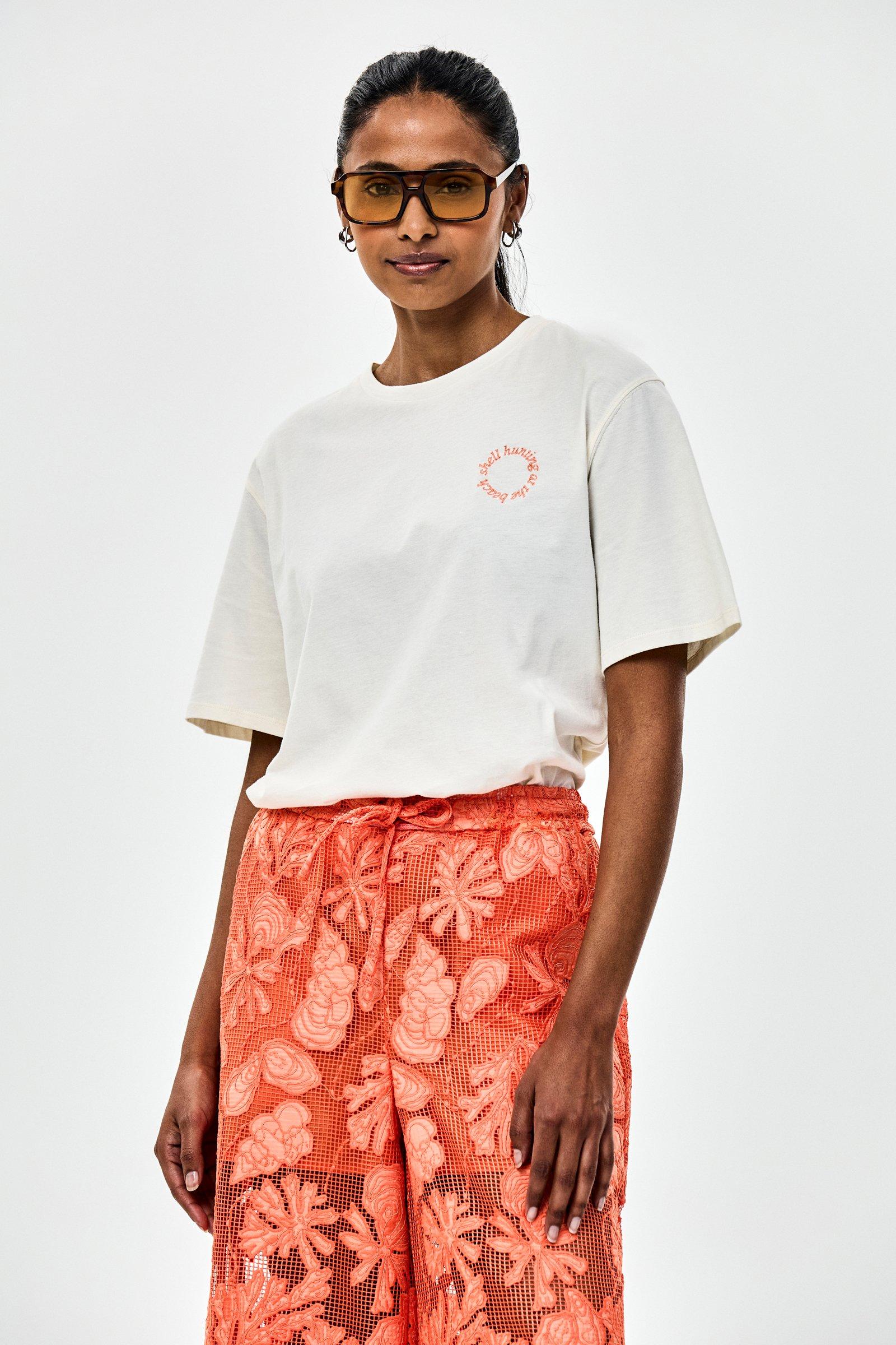 CKS - SARIA - t-shirt &agrave; manches courtes - white dark