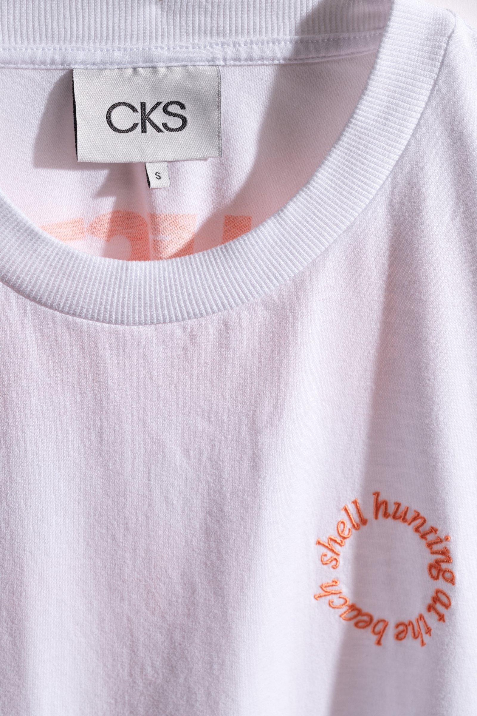 CKS - SARIA - t-shirt &agrave; manches courtes - white dark