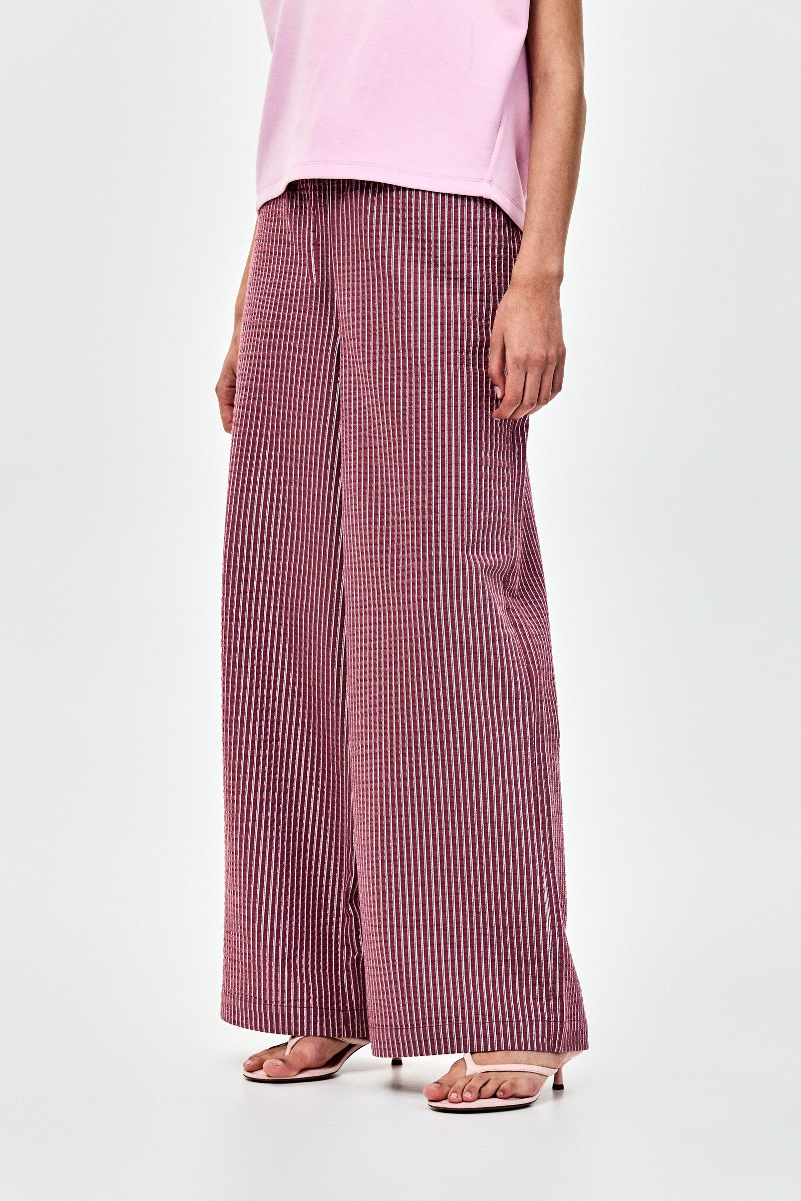 CKS - TOBYWIDE - long trouser - burgundy