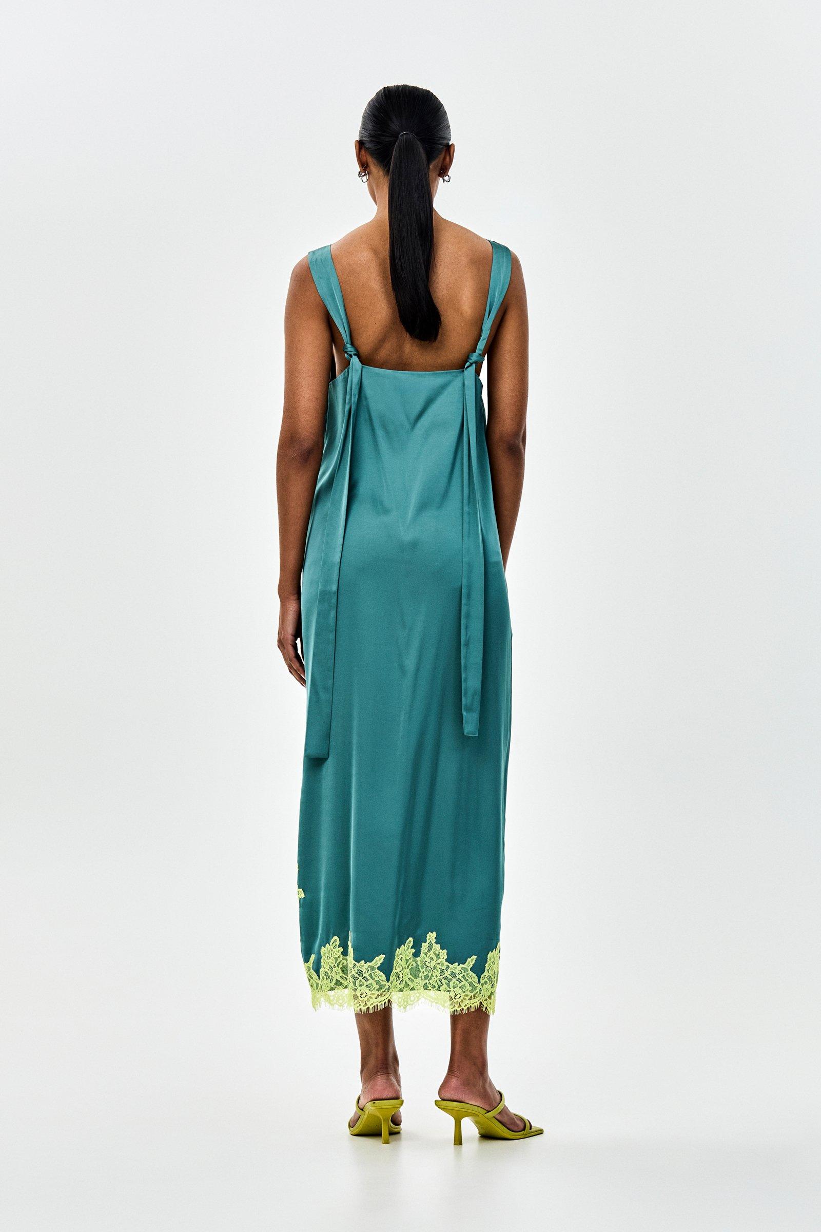 CKS - DASHING - Langes Kleid - Dunkelgr&uuml;n