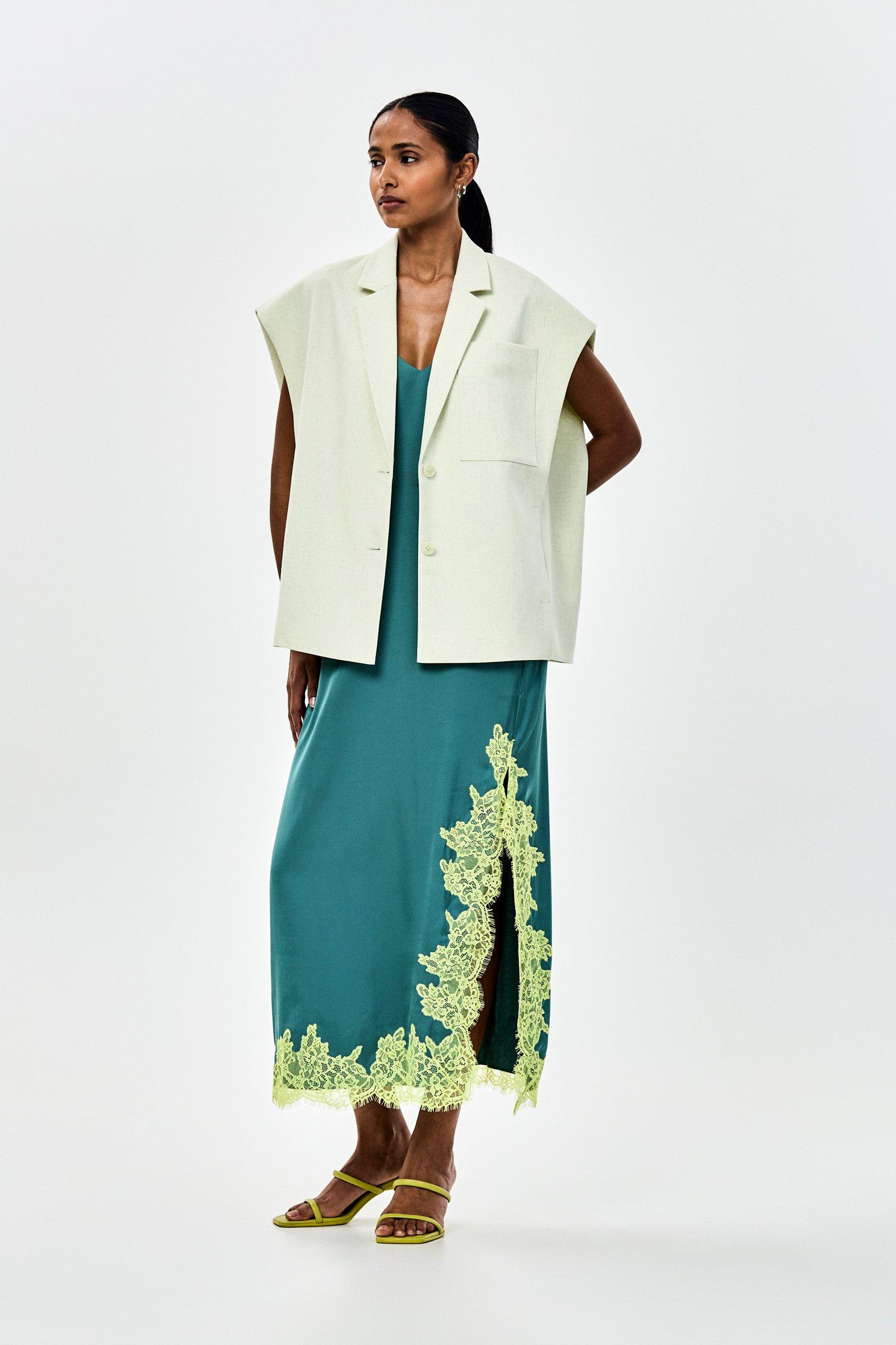 CKS - DASHING - robe longue - khaki