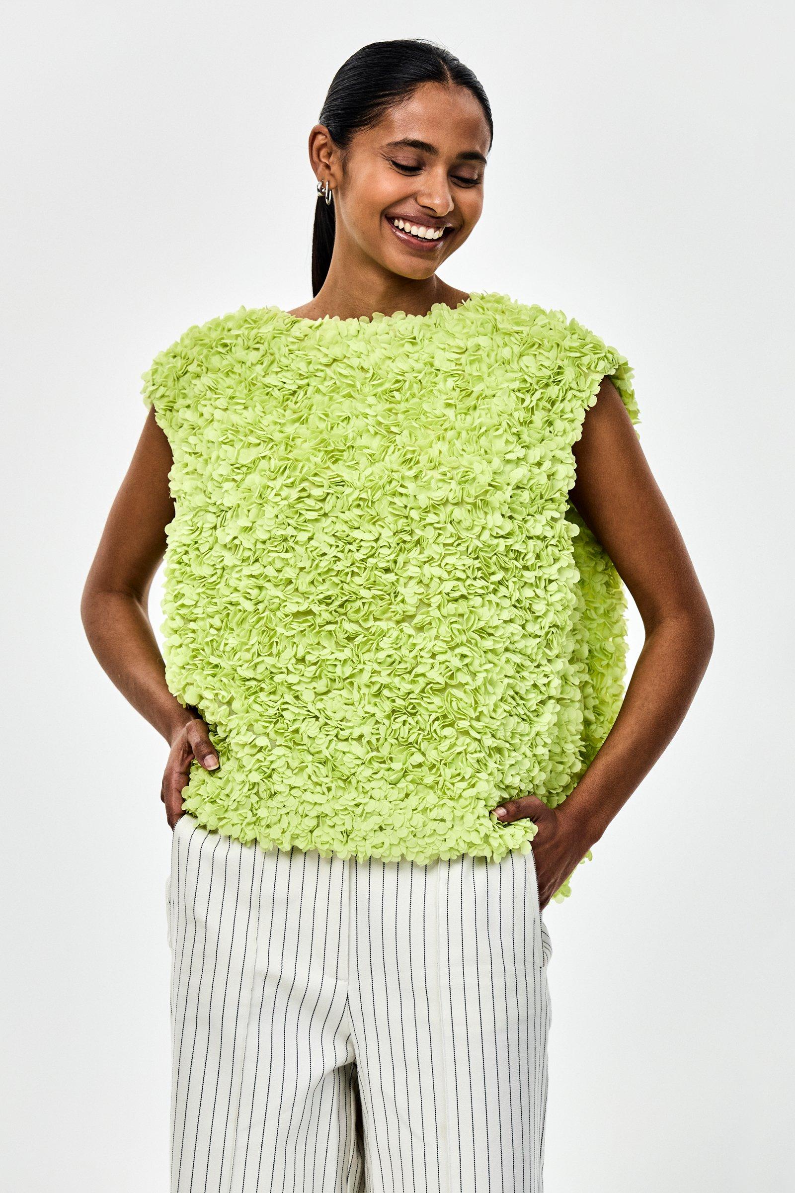 CKS - SOPA - blouse short sleeves - bright yellow