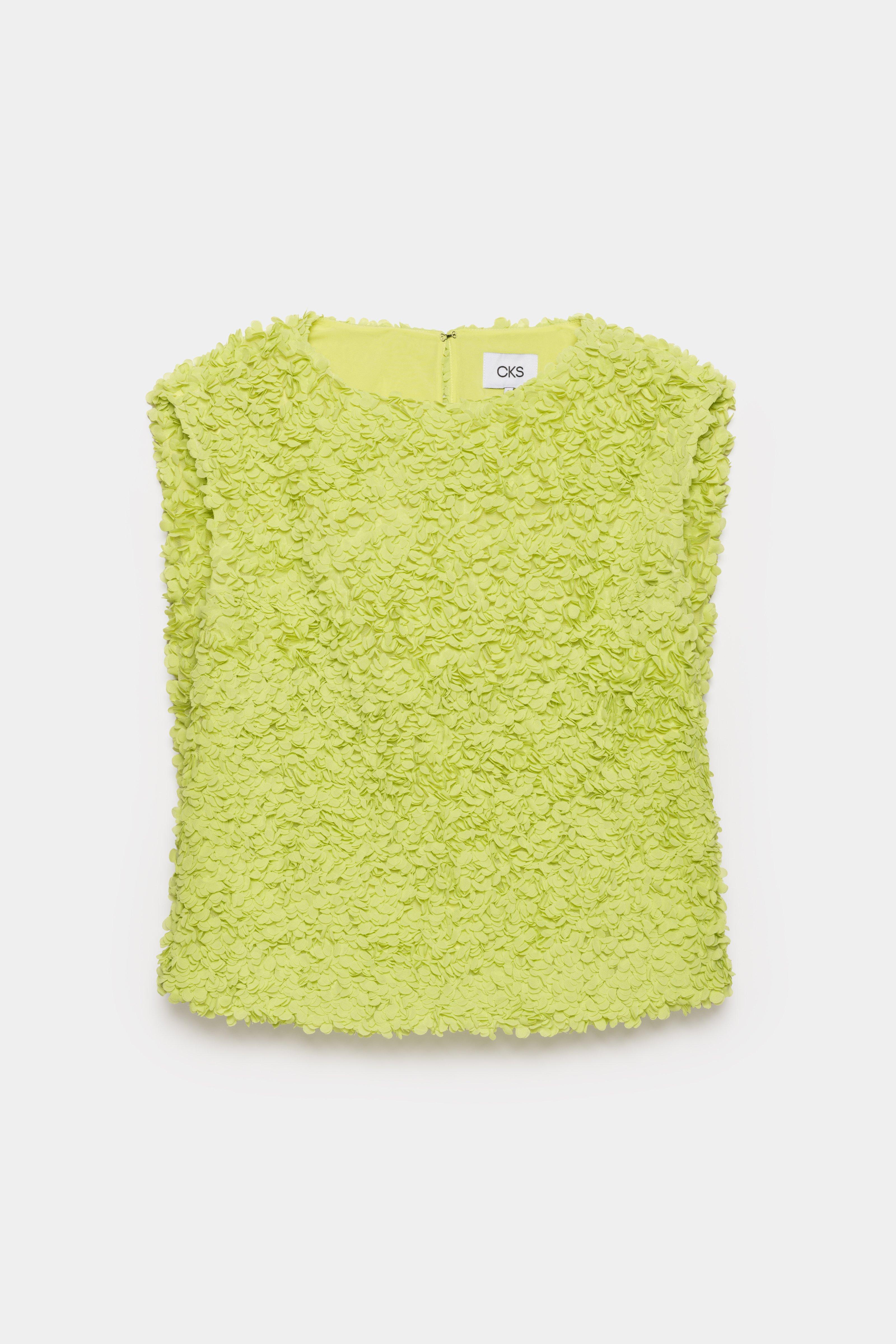 CKS - SOPA - blouse short sleeves - bright yellow