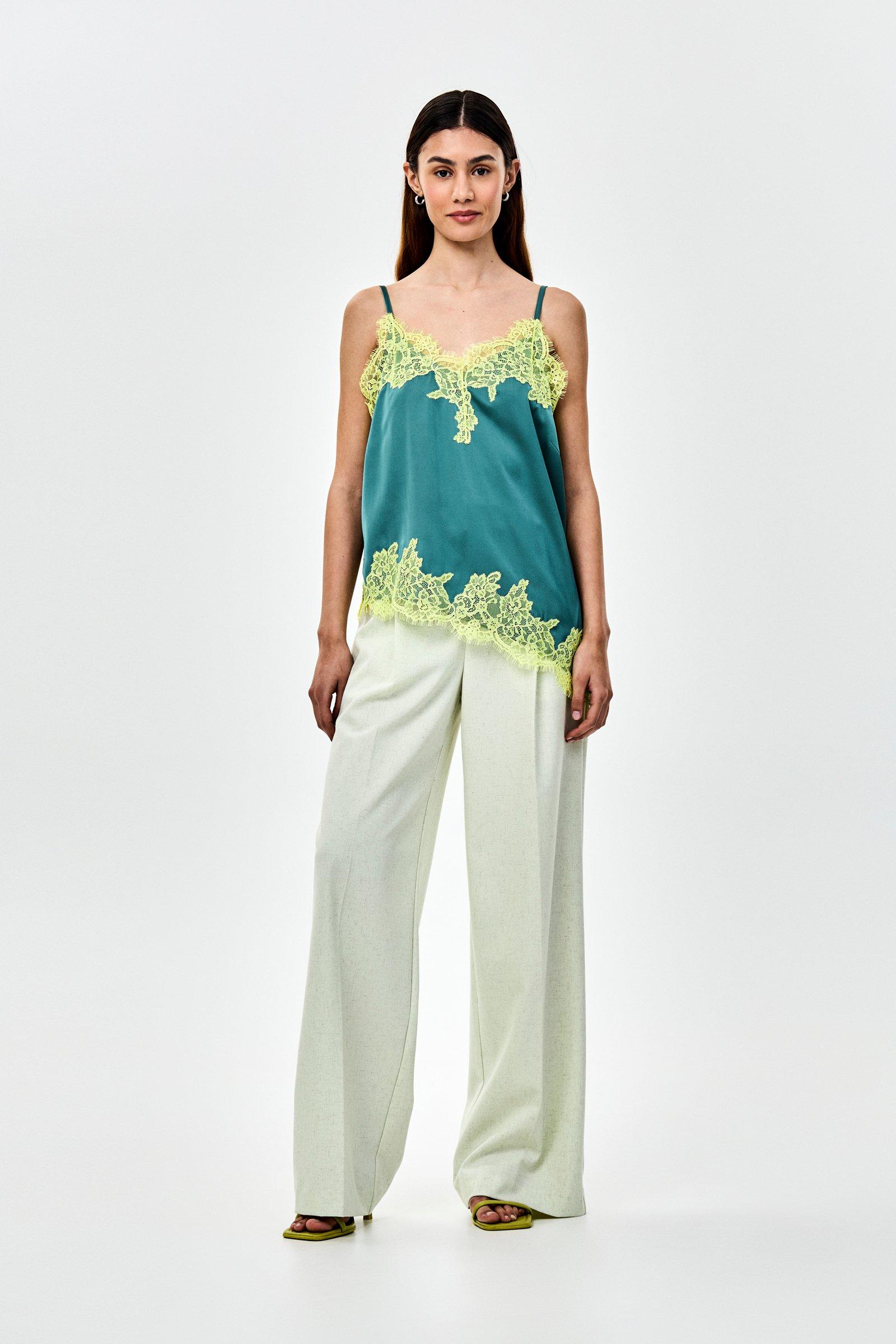 CKS - THEO - lange broek - lichtgroen