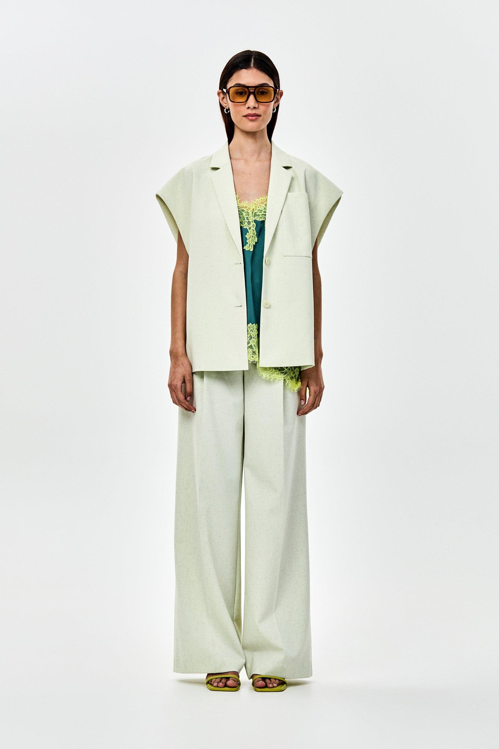 CKS - THEO - lange broek - lichtgroen