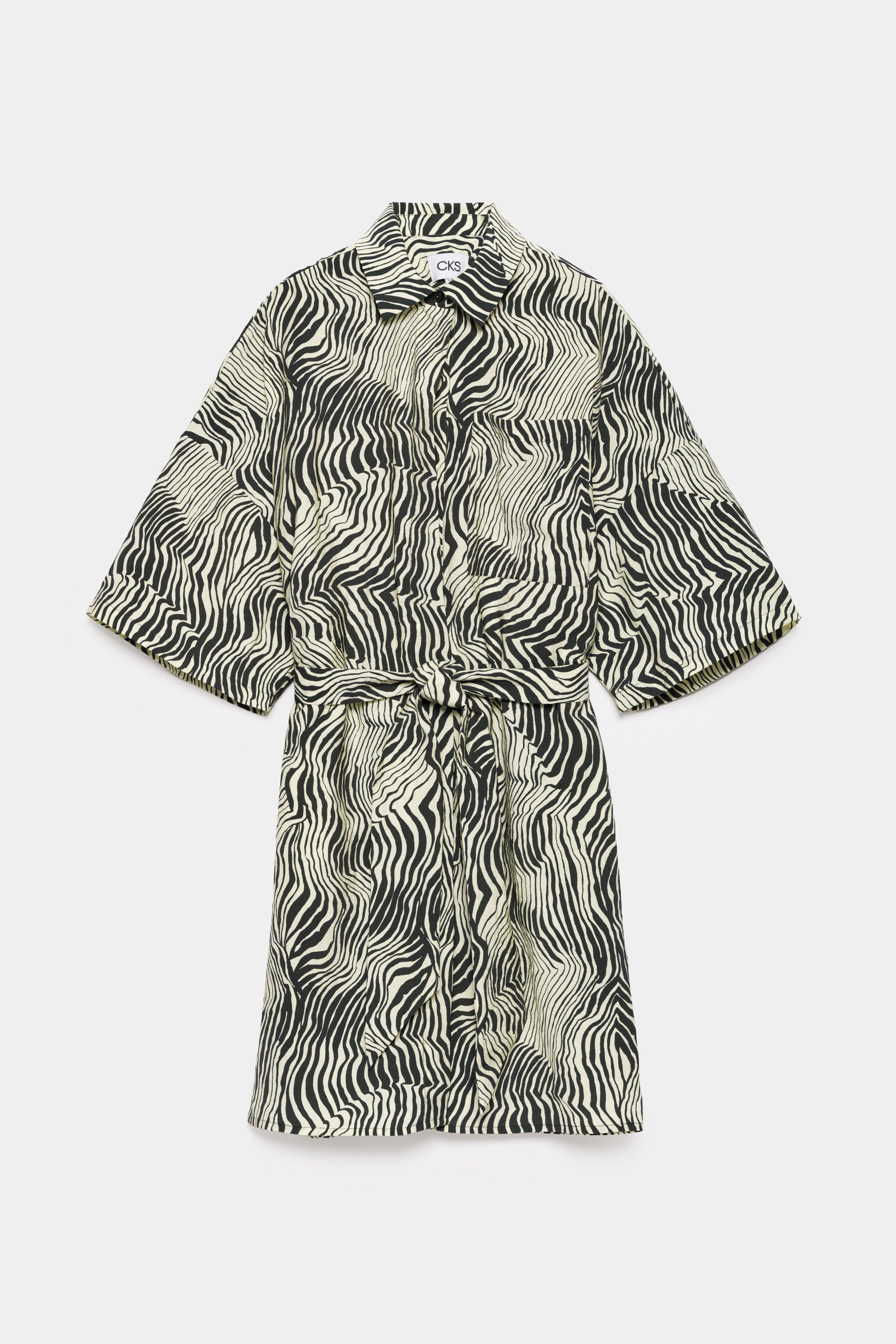 CKS - DIMPLY - korte jurk - donkergrijs