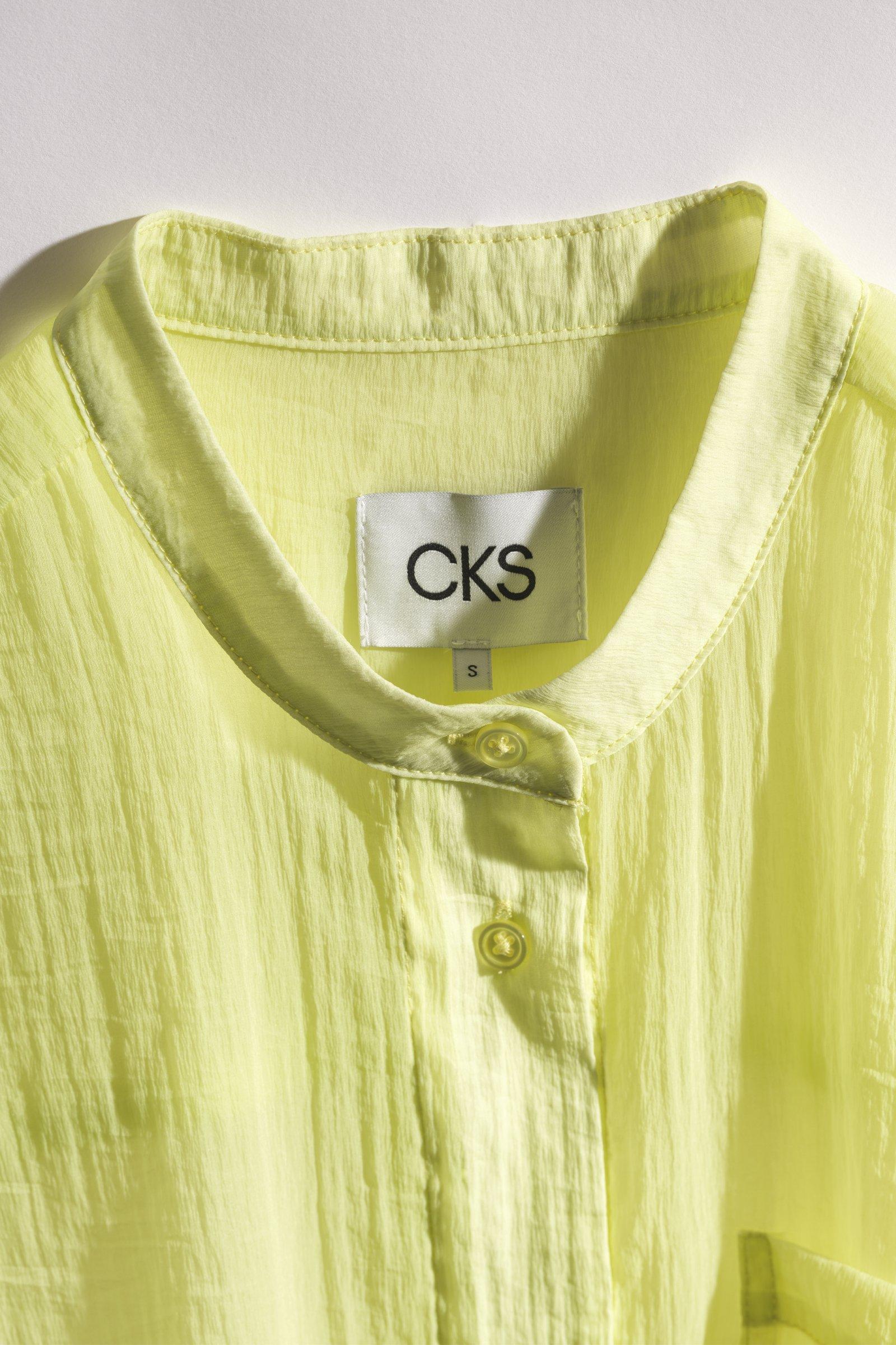 CKS - SIMPLUS - blouse korte mouwen - intens geel