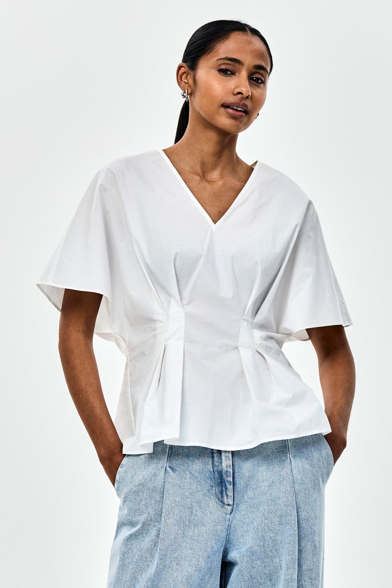 CKS - STEADY - blouse korte mouwen - wit