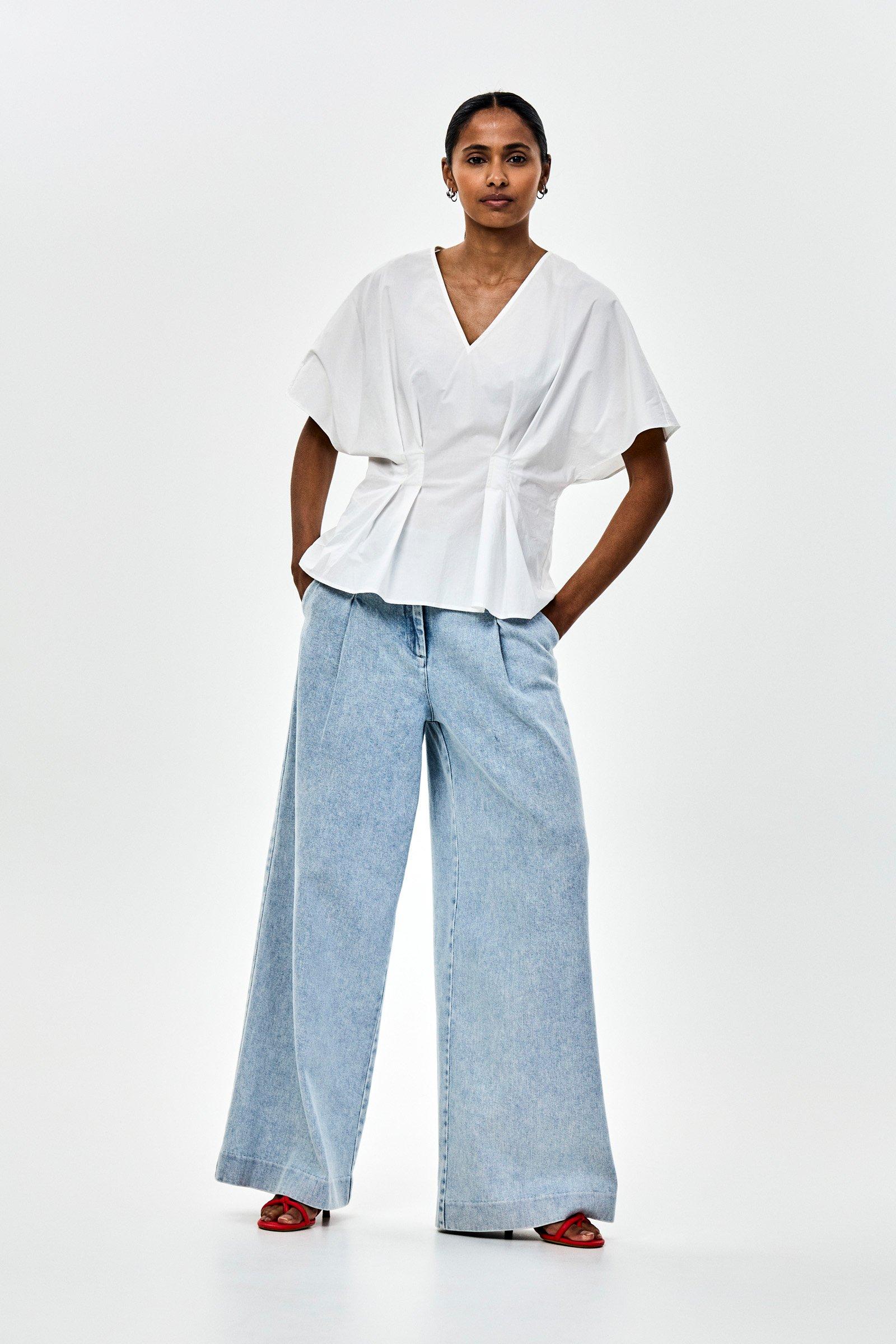 CKS - STEADY - blouse short sleeves - white