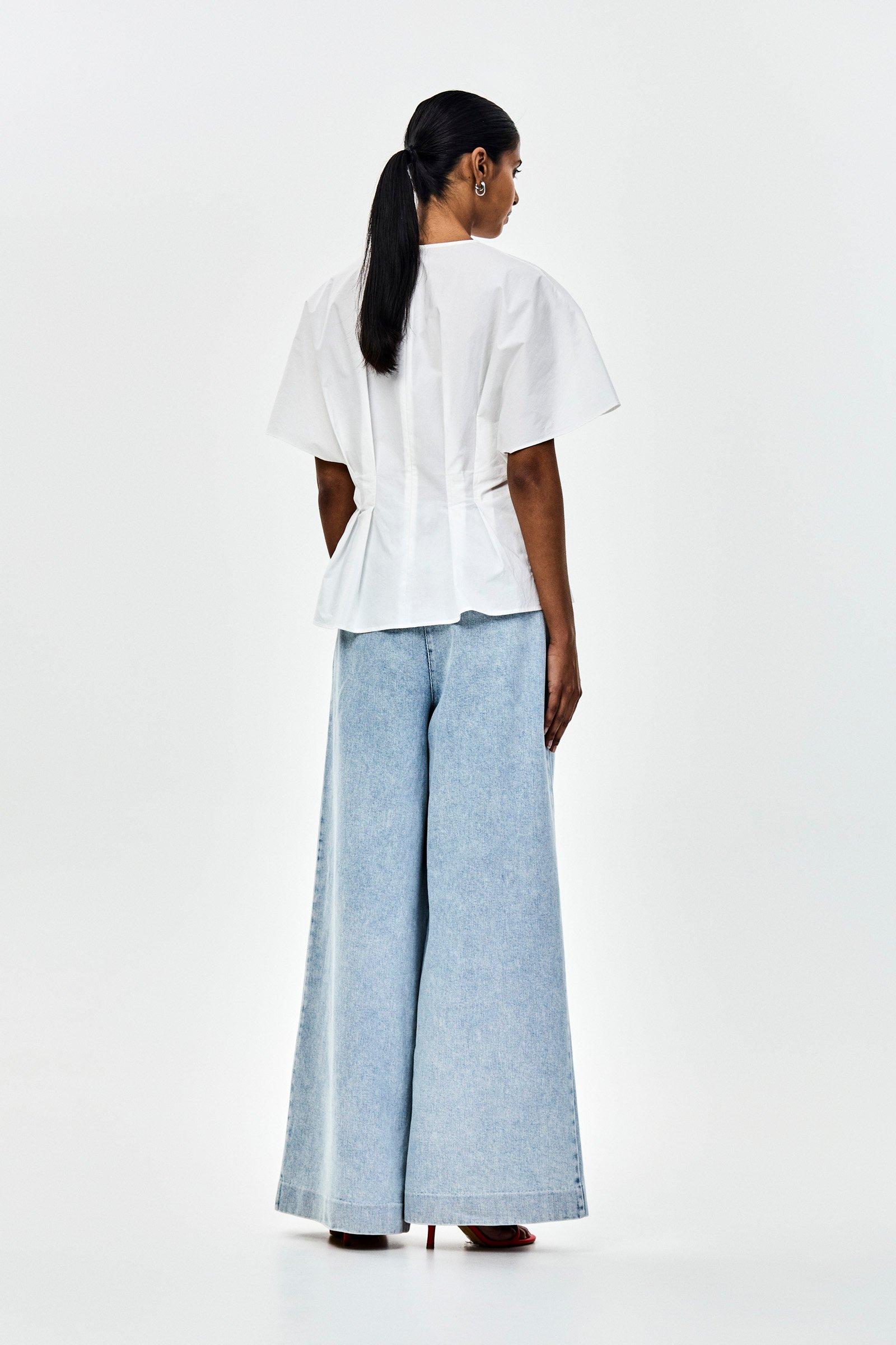 CKS - STEADY - blouse short sleeves - white