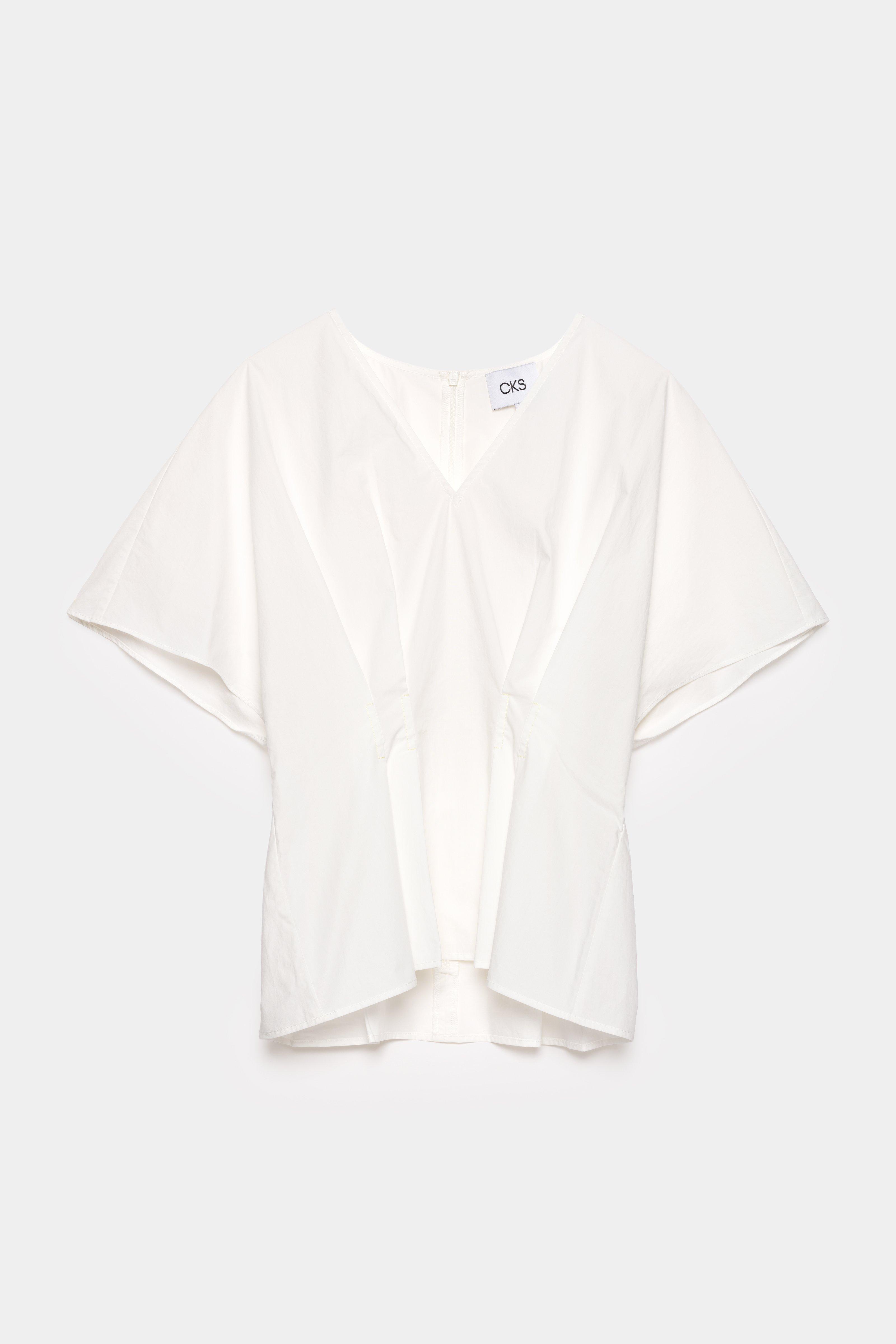 CKS - STEADY - blouse short sleeves - white