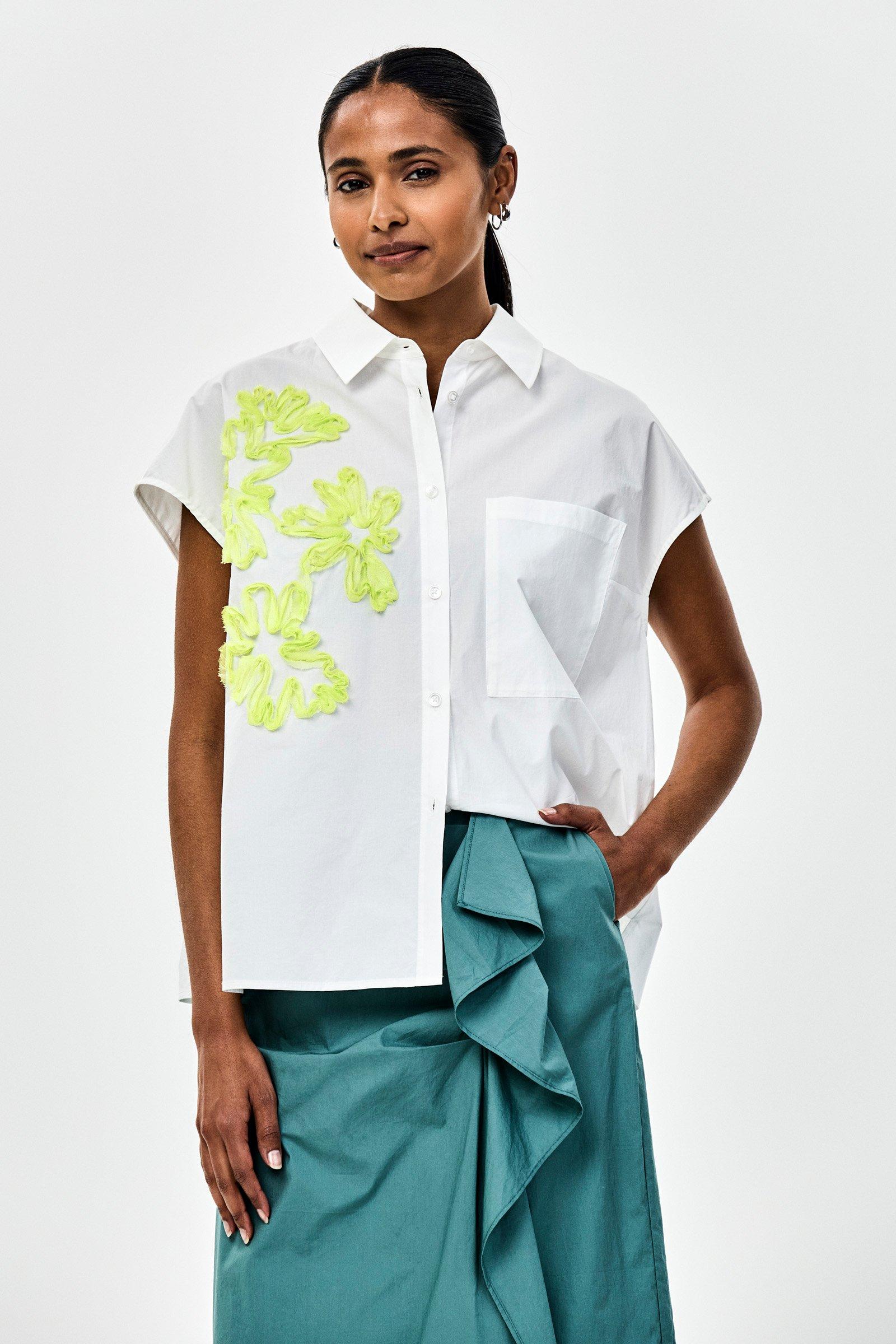 CKS - STUNNING - blouse korte mouwen - wit