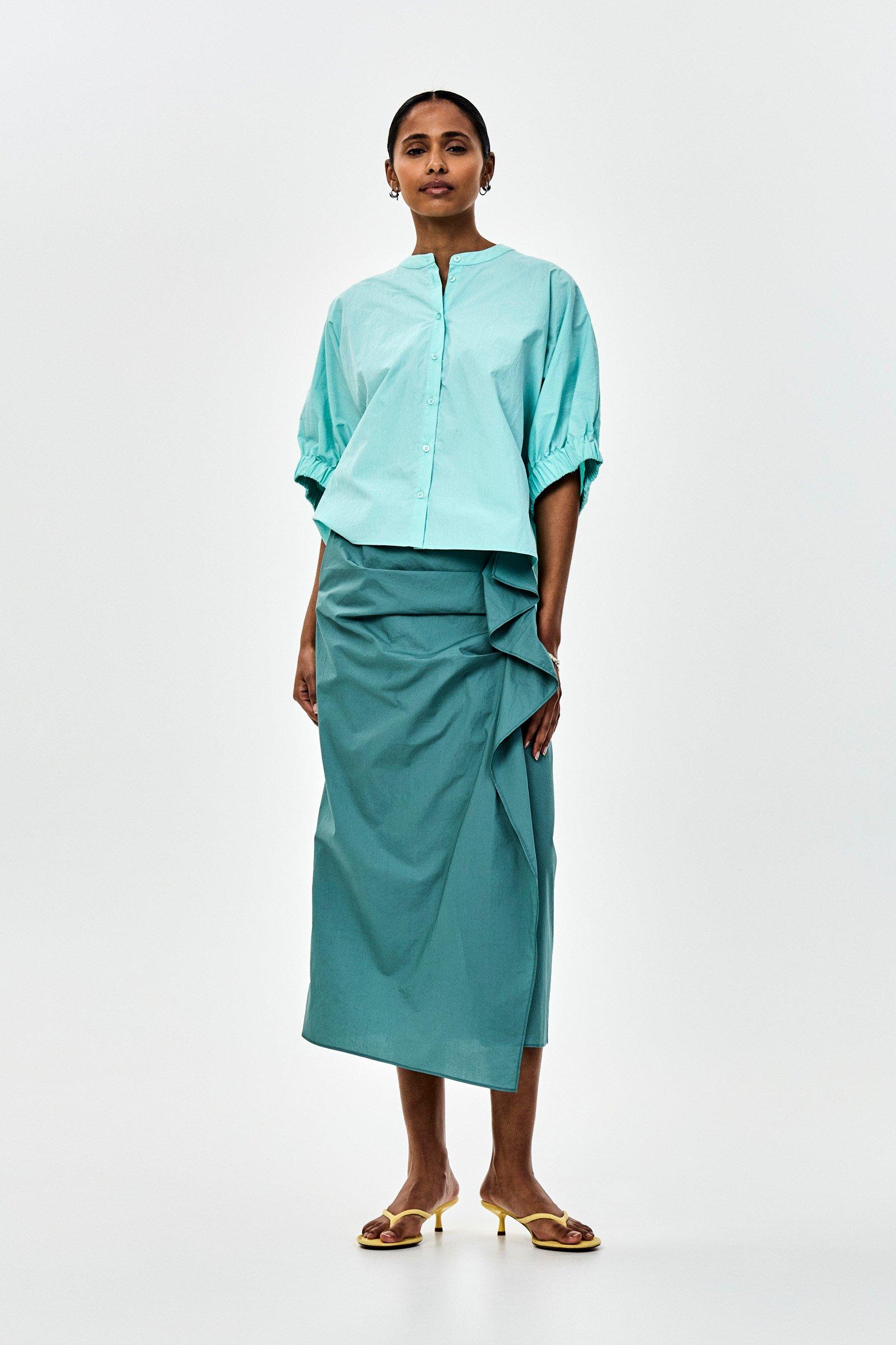 CKS - SINDERO - blouse short sleeves - blue pastel