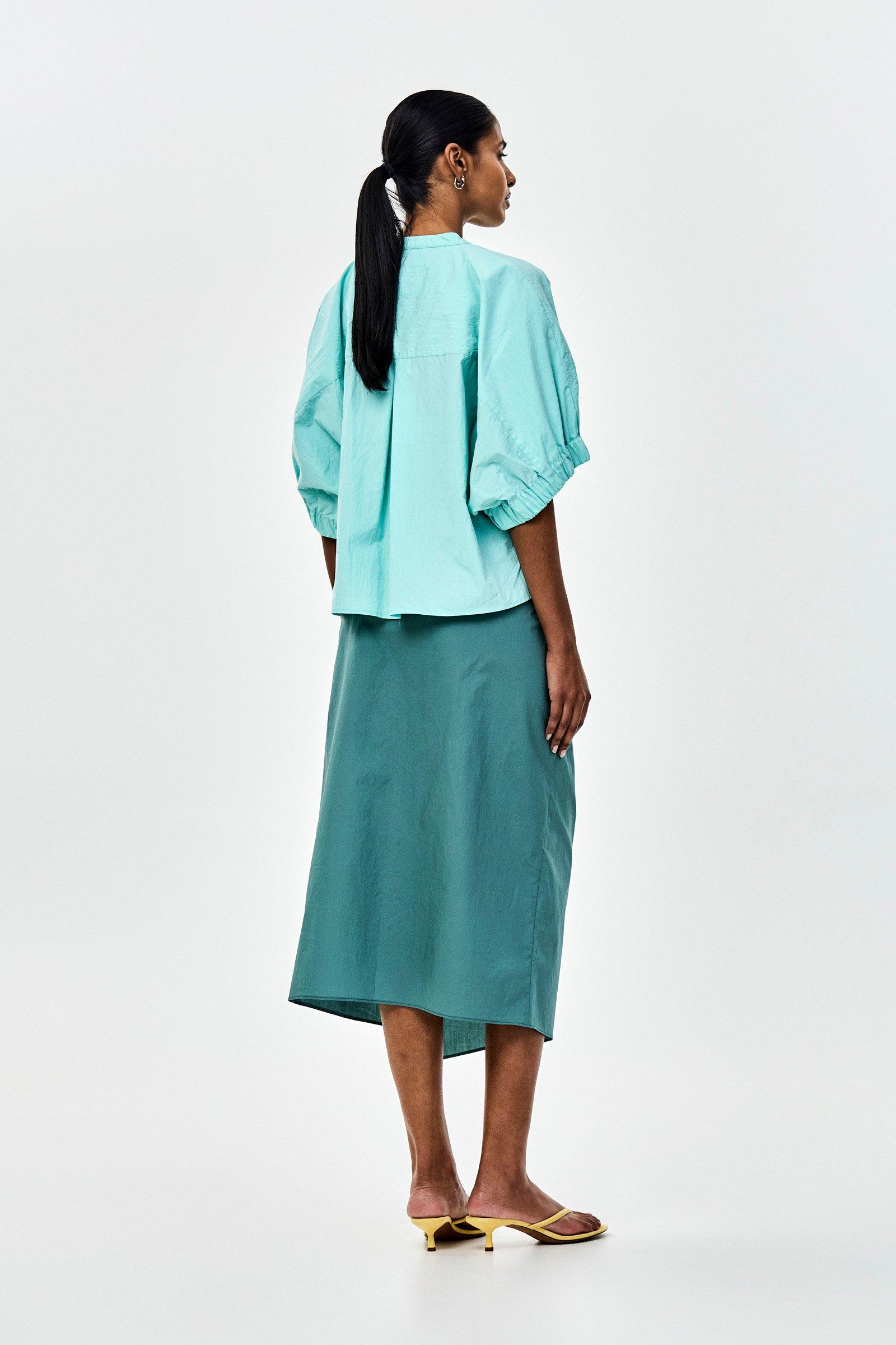 CKS - SINDERO - blouse short sleeves - blue pastel