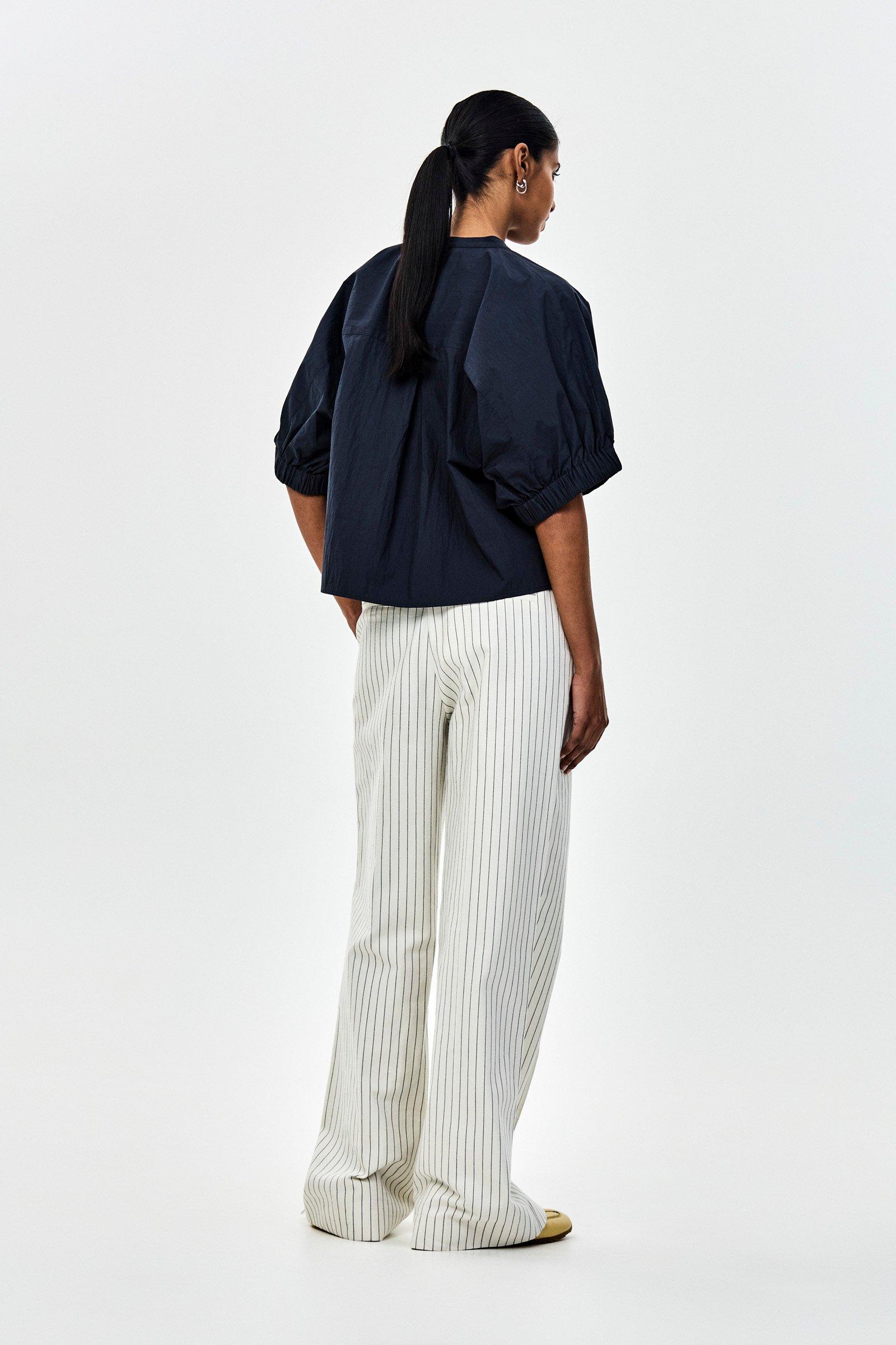 CKS - SINDERO - blouse korte mouwen - donkergrijs