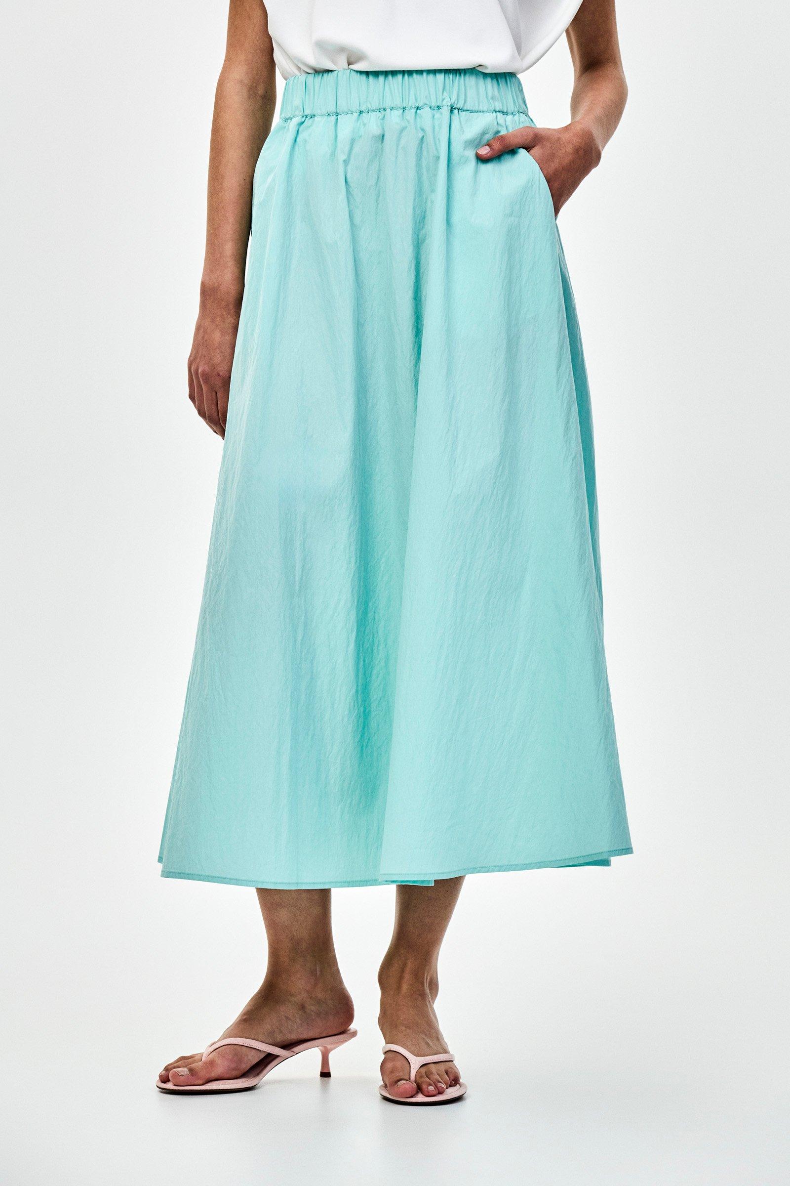 CKS - SKALLIENO - jupe longue - blue pastel