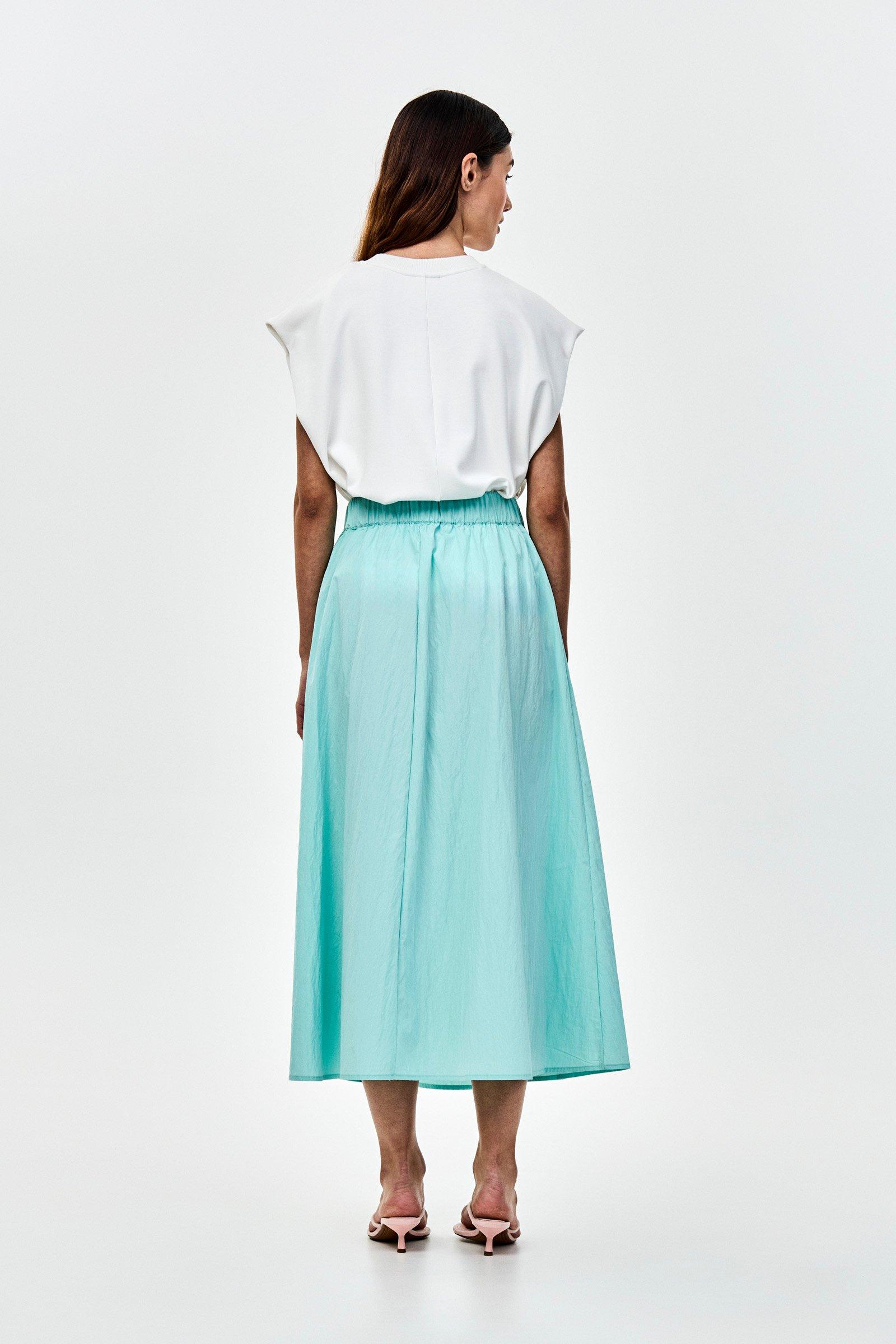 CKS - SKALLIENO - jupe longue - blue pastel