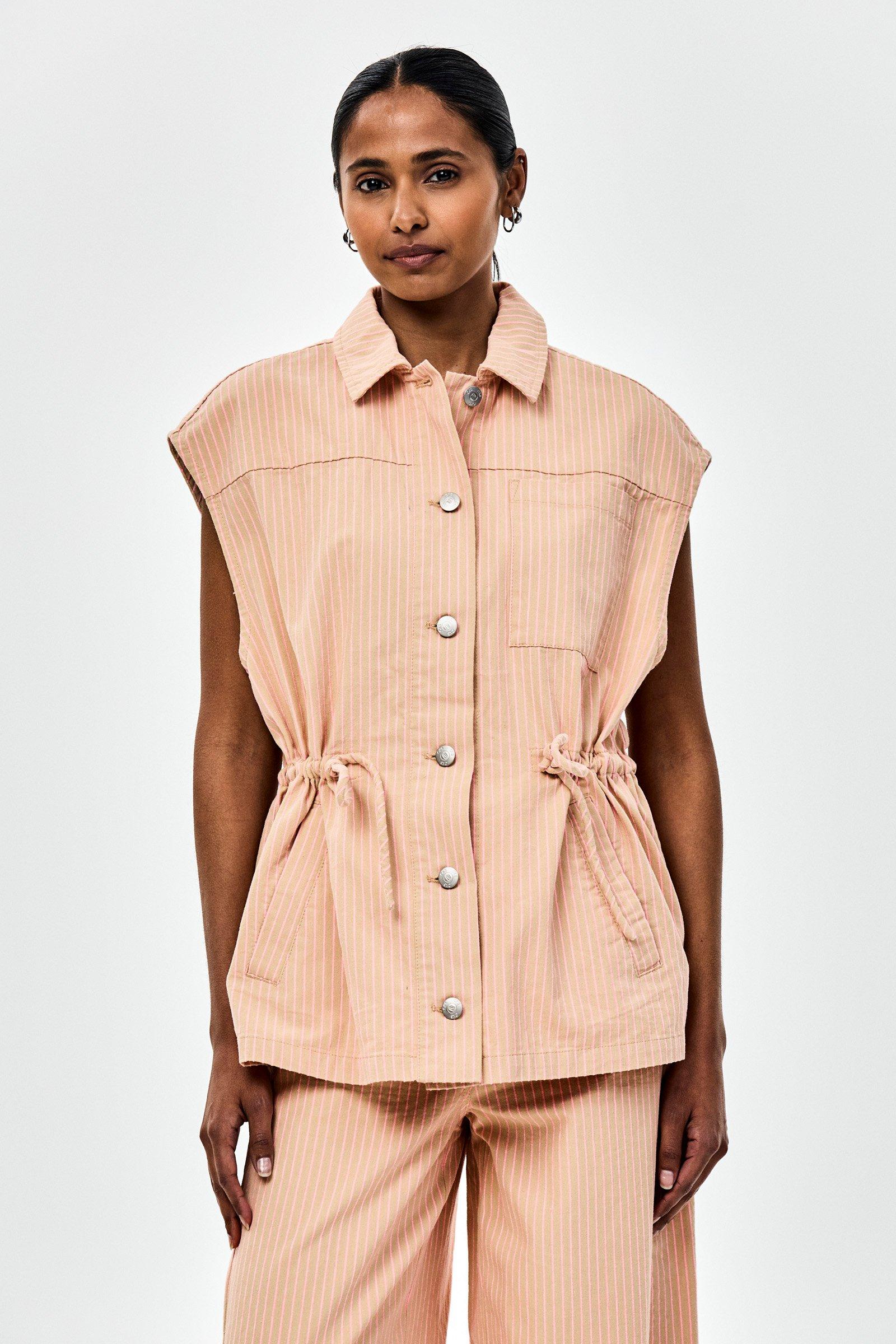 CKS - CONI - veste en jean - beige