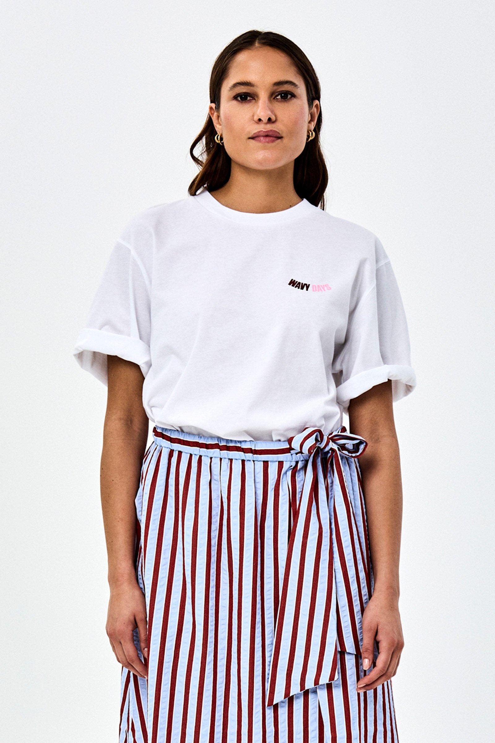 CKS - WAVY - T-Shirt Kurzarm - Wei&szlig;