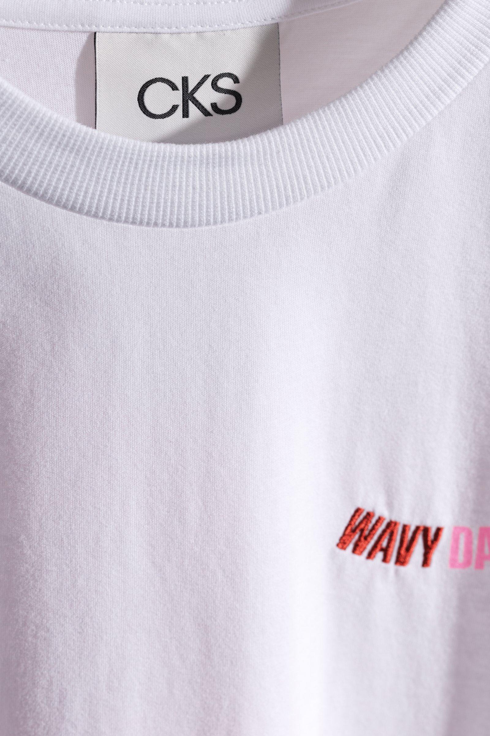 CKS - WAVY - T-Shirt Kurzarm - Wei&szlig;
