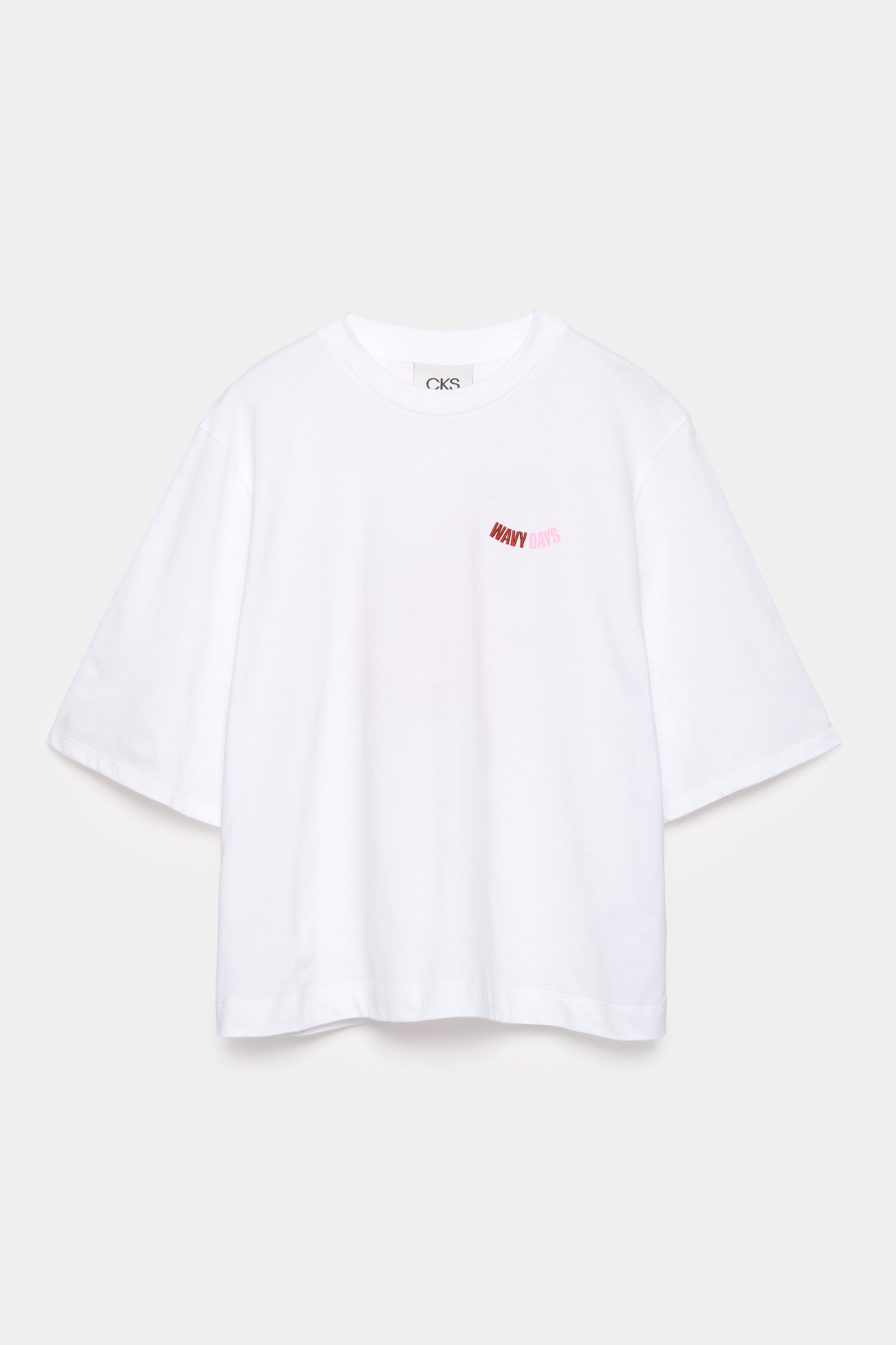CKS - WAVY - t-shirt korte mouwen - wit