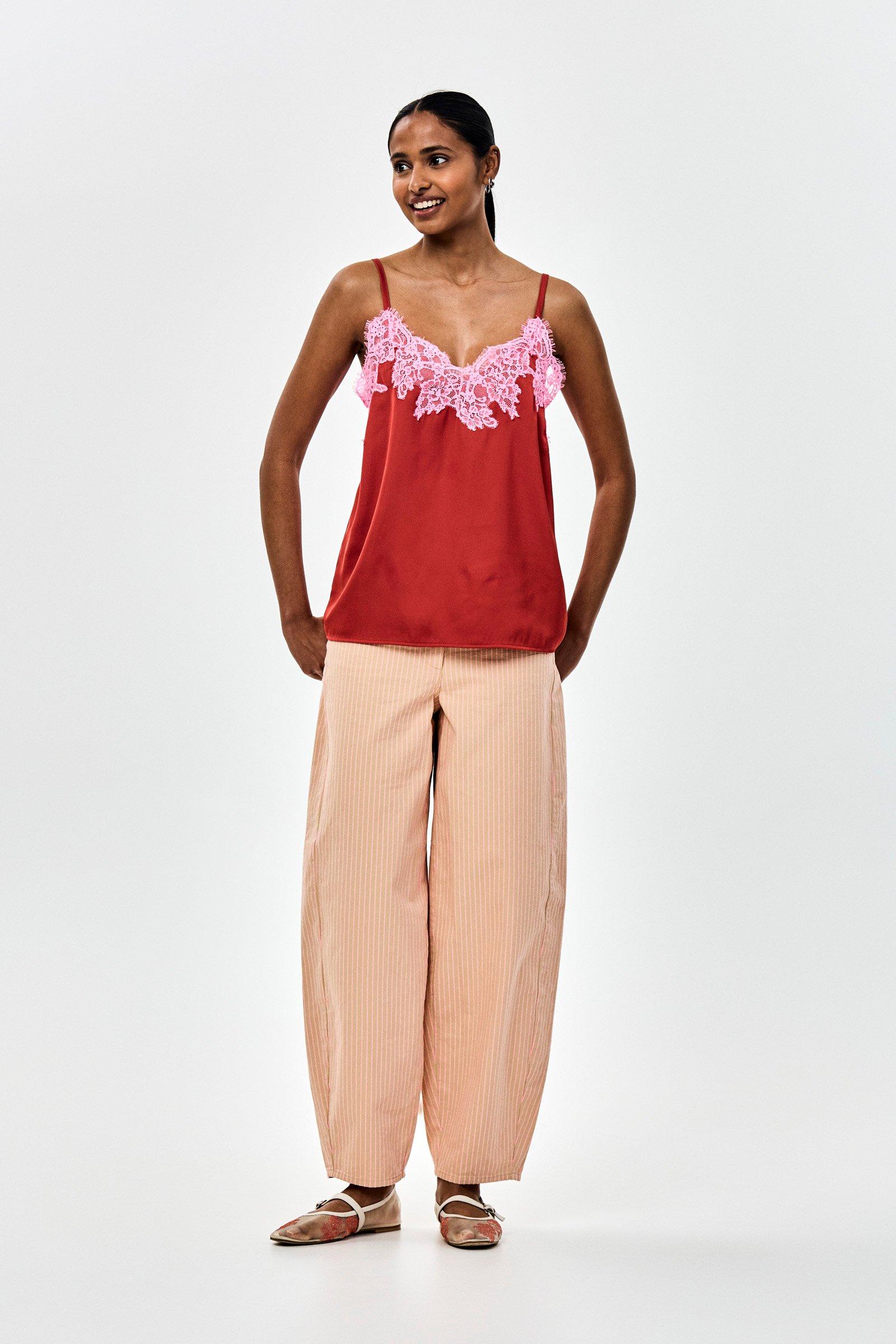 CKS - SLACY - top sans manches - rouge fonc&eacute;