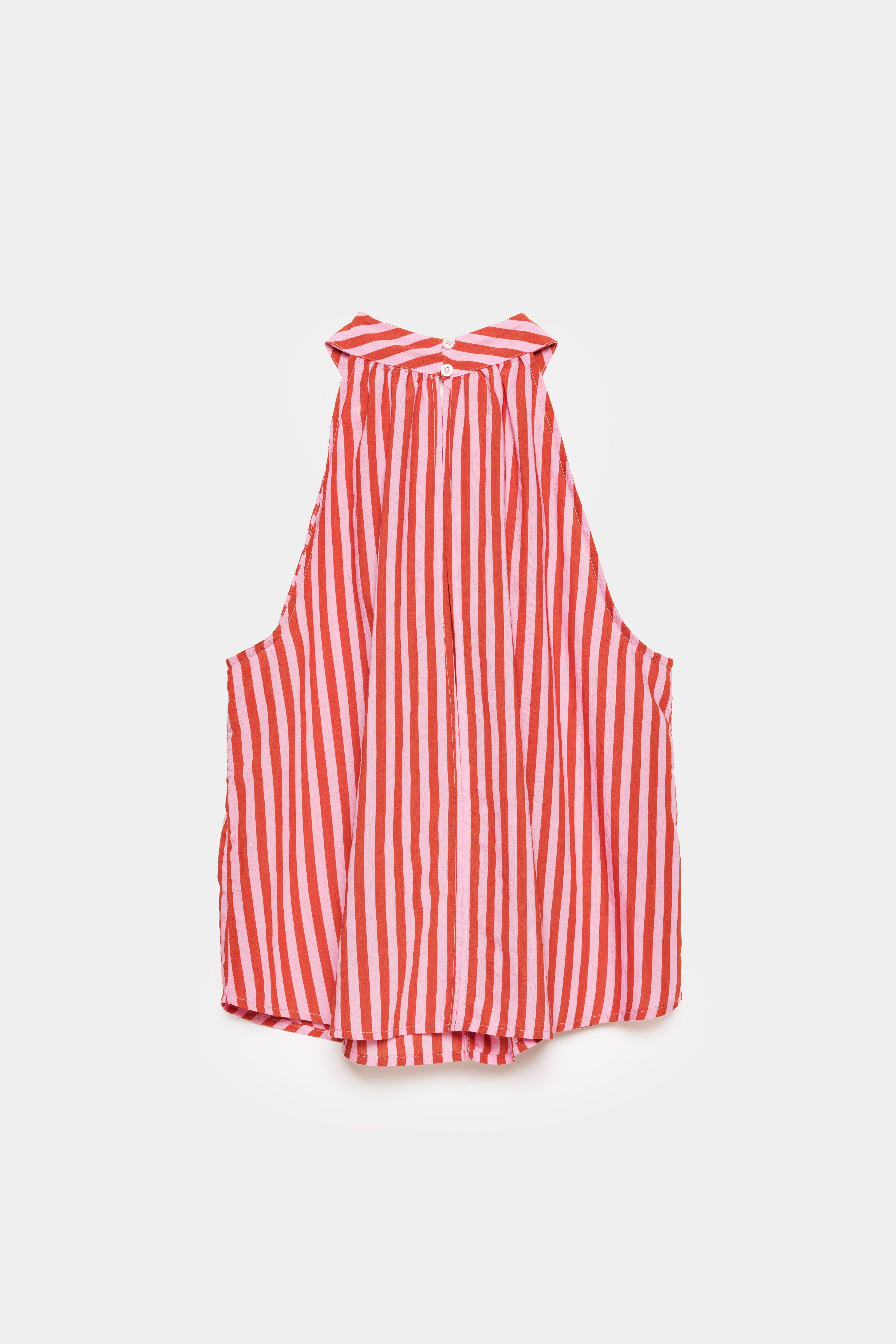 CKS - TALTER - blouse mouwloos - donkerrood