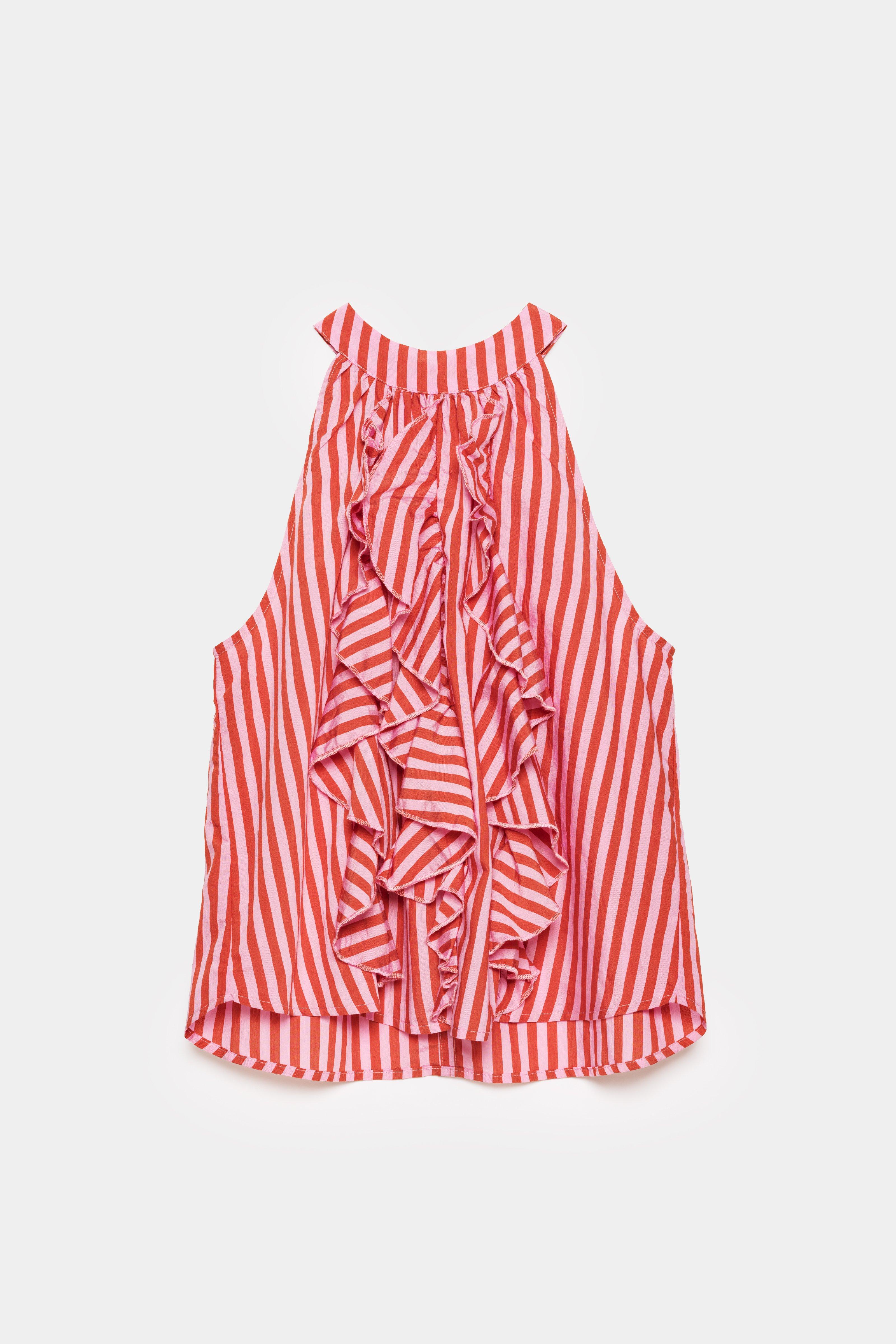 CKS - TALTER - blouse mouwloos - donkerrood