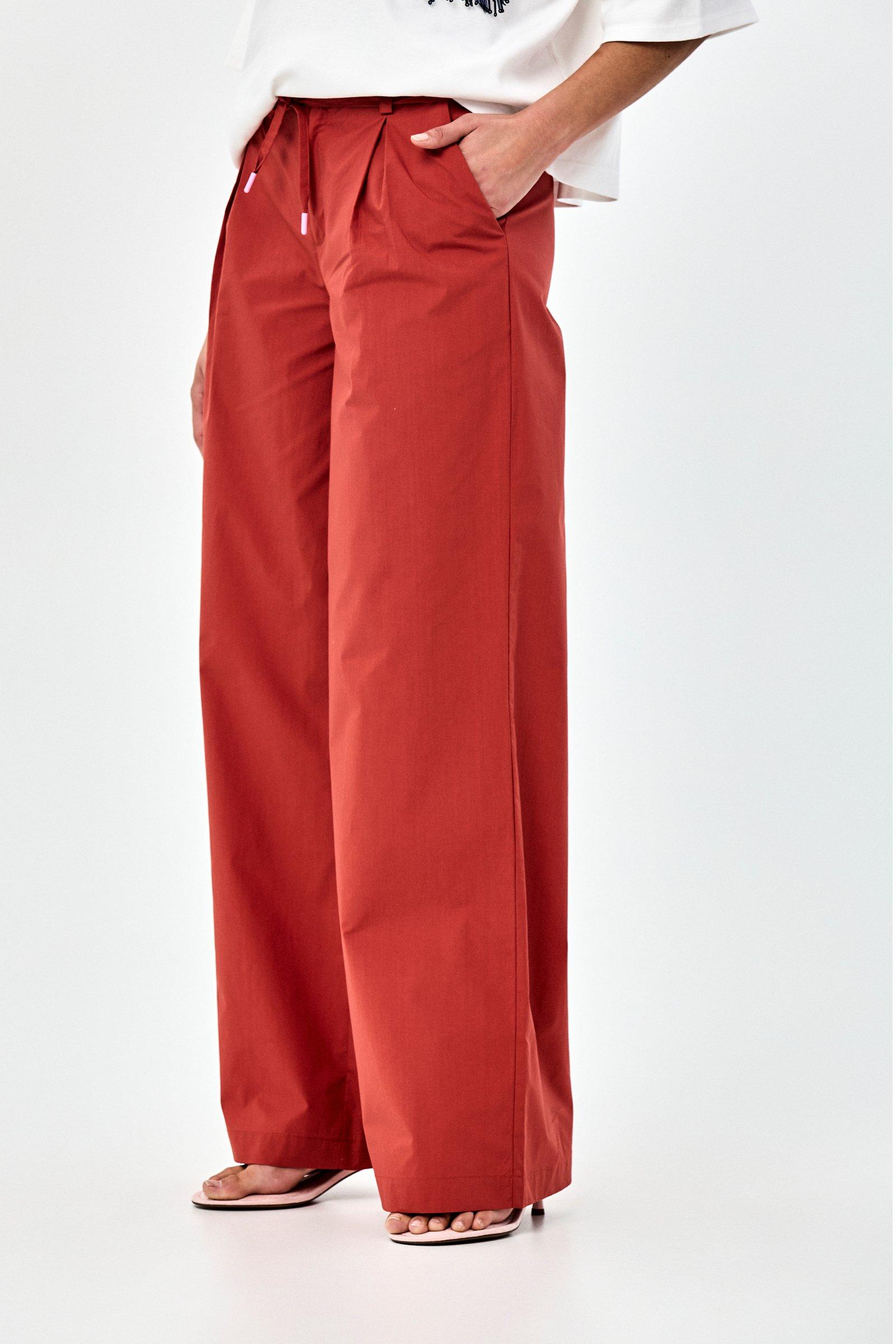 CKS - THUNDER - lange broek - donkerrood