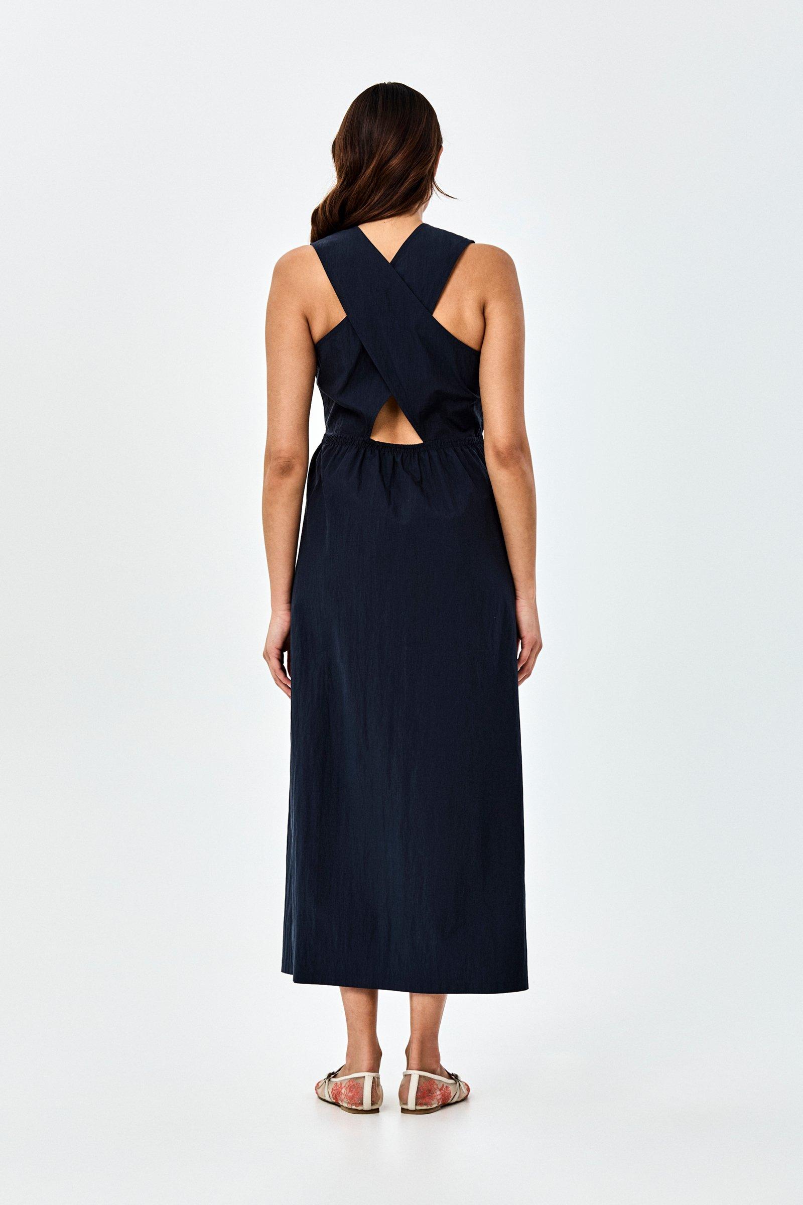 CKS - DINE - robe longue - gris fonc&eacute;