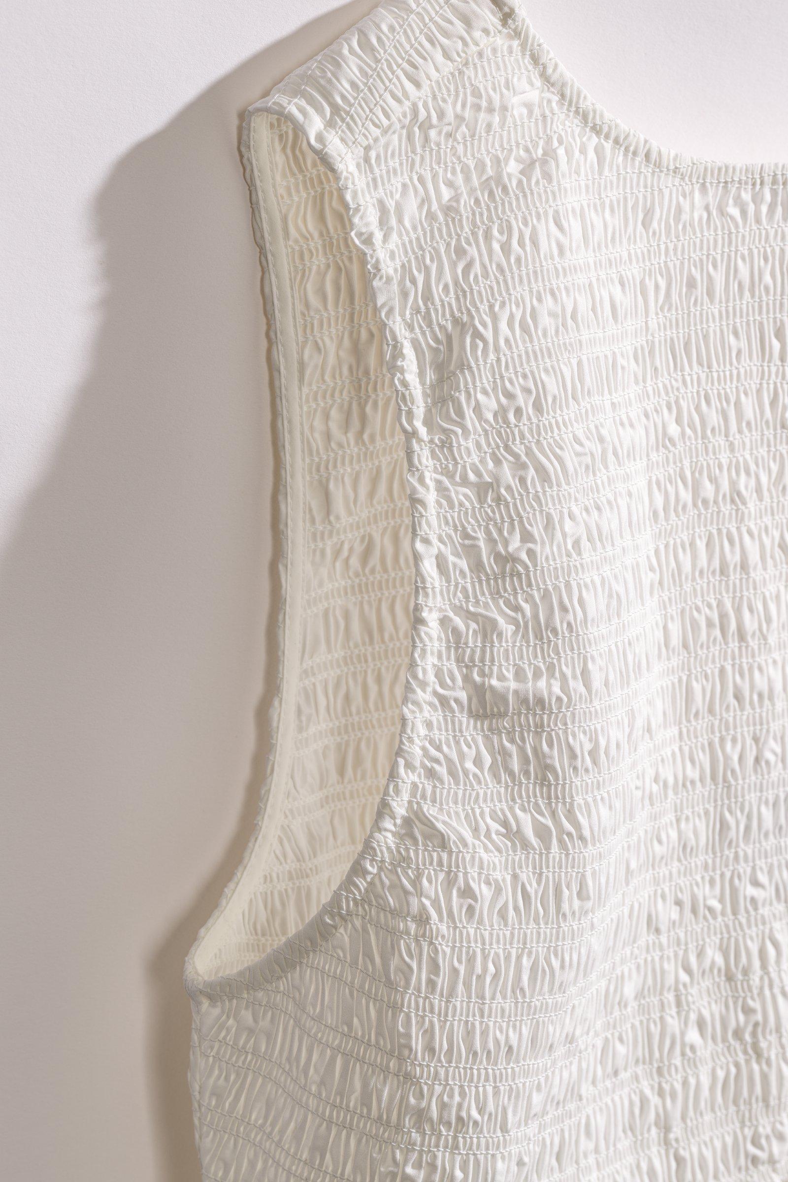 CKS - SHELL - &auml;rmellose Bluse - Wei&szlig;