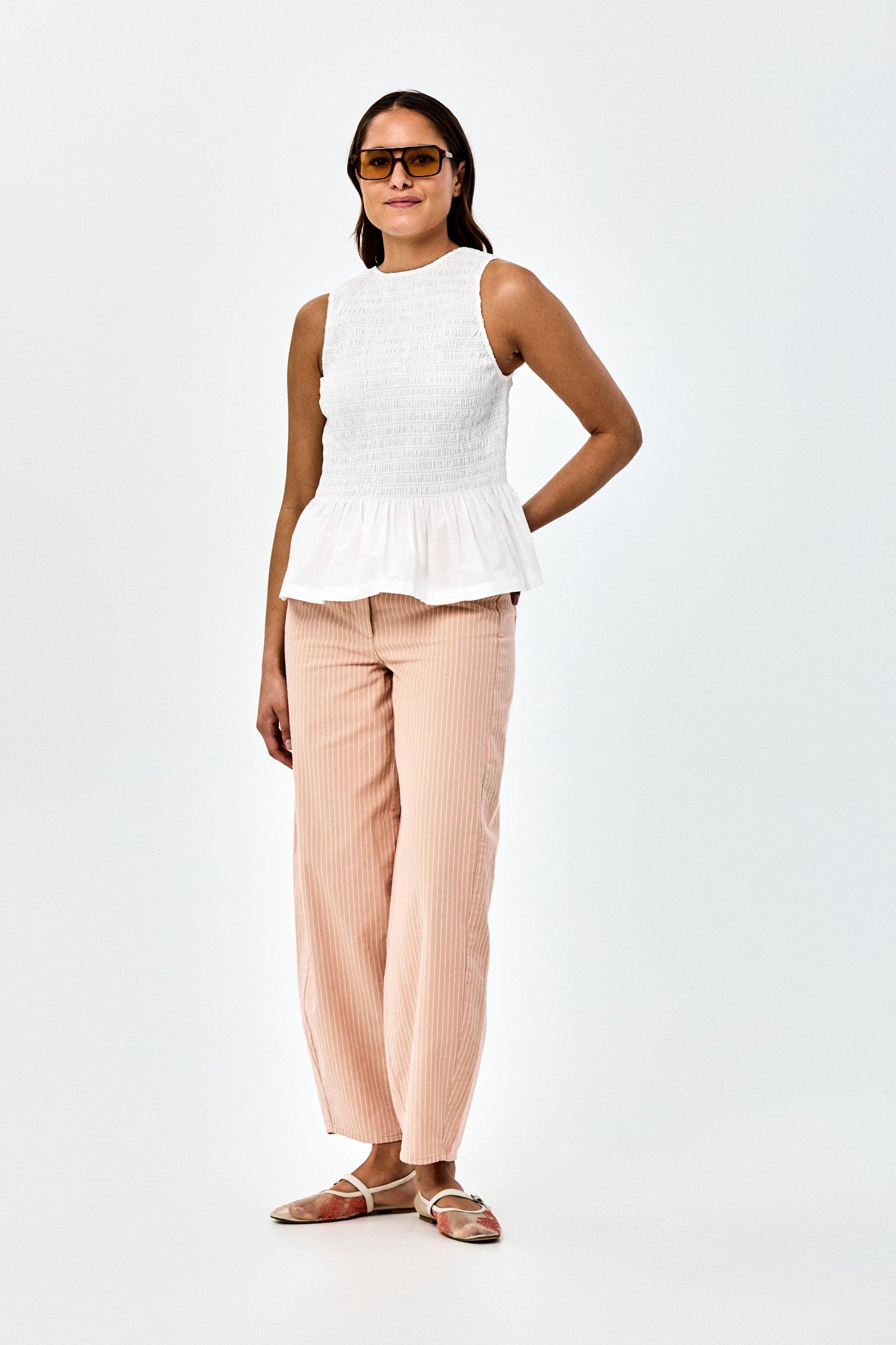 CKS - SHELL - blouse zonder mouwen - wit