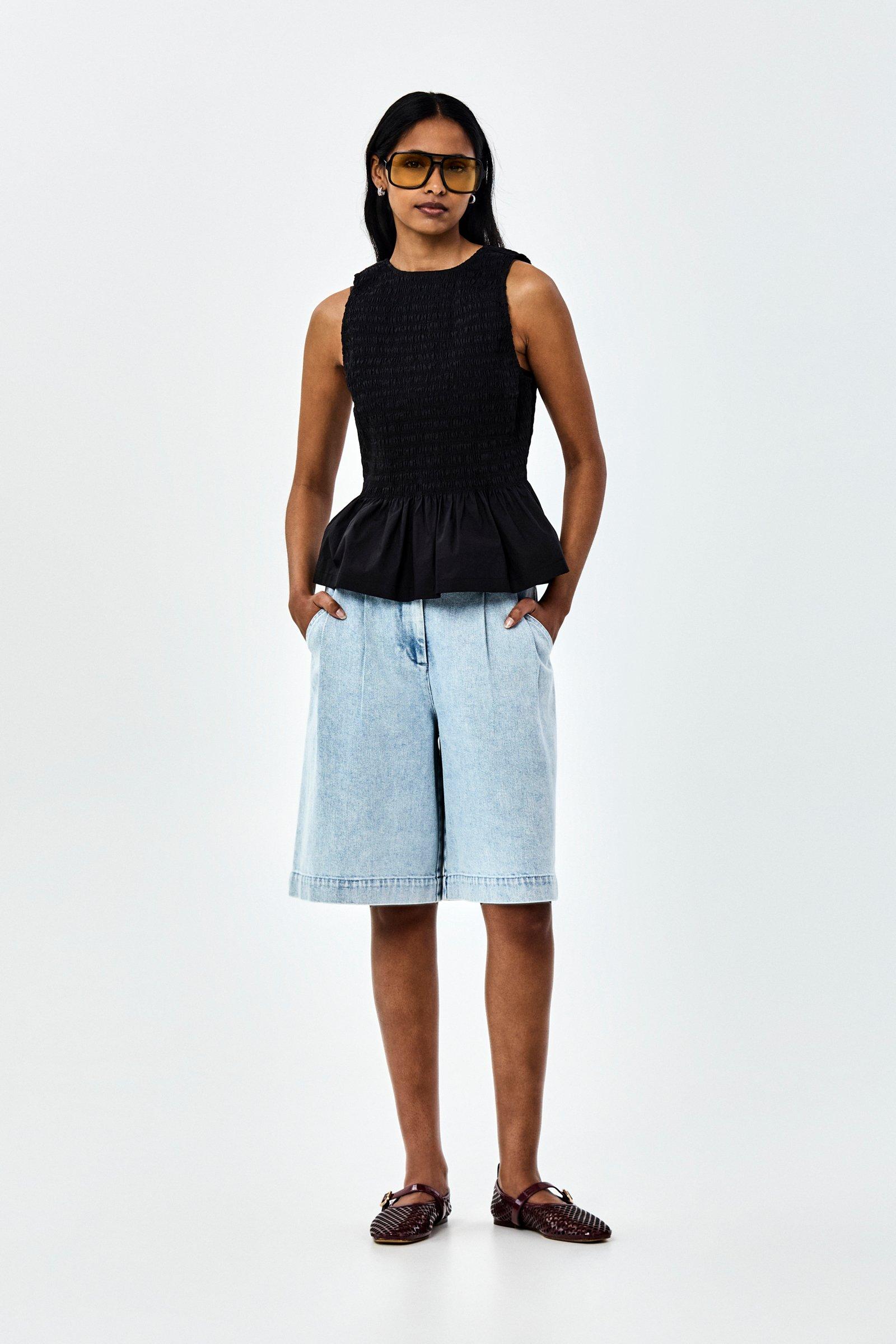 CKS - SHELL - sleeveless blouse - black