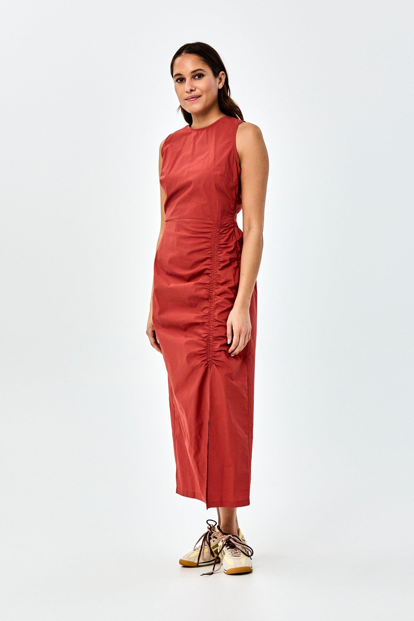 CKS - DINE - Langes Kleid - Dunkelrot