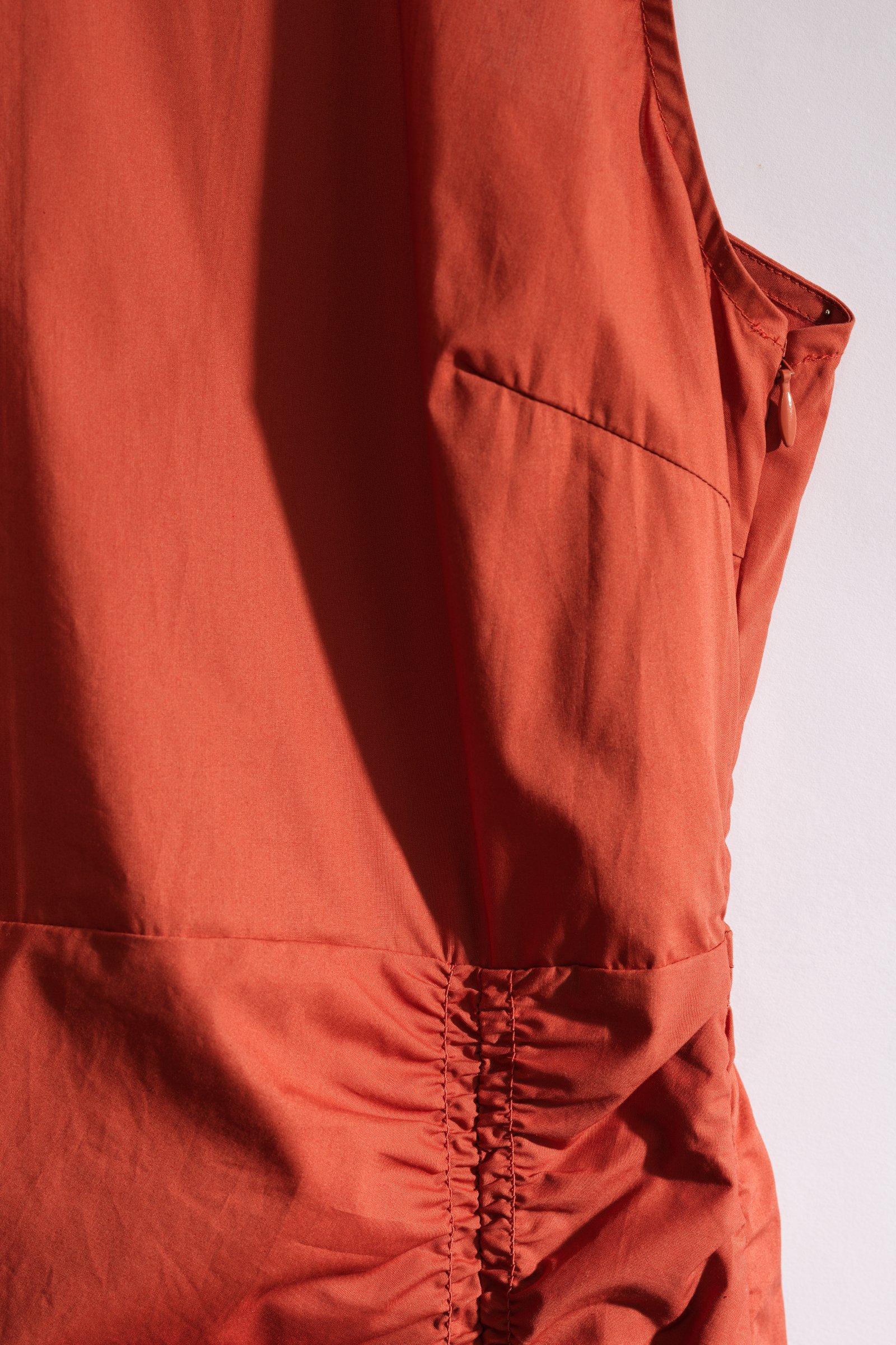 CKS - DINE - long dress - dark red