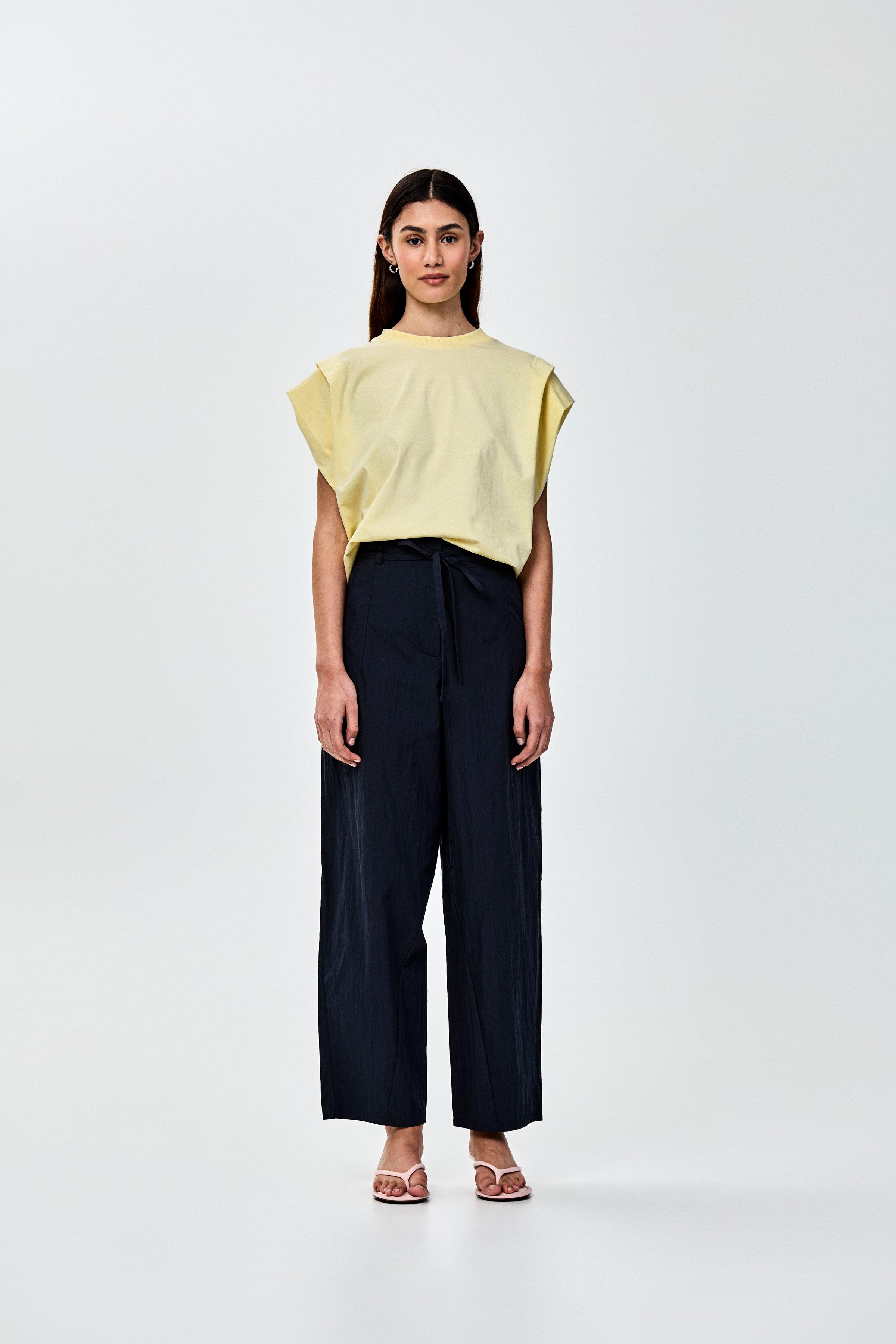 CKS - PAMINA - t-shirt &agrave; manches courtes - jaune claire