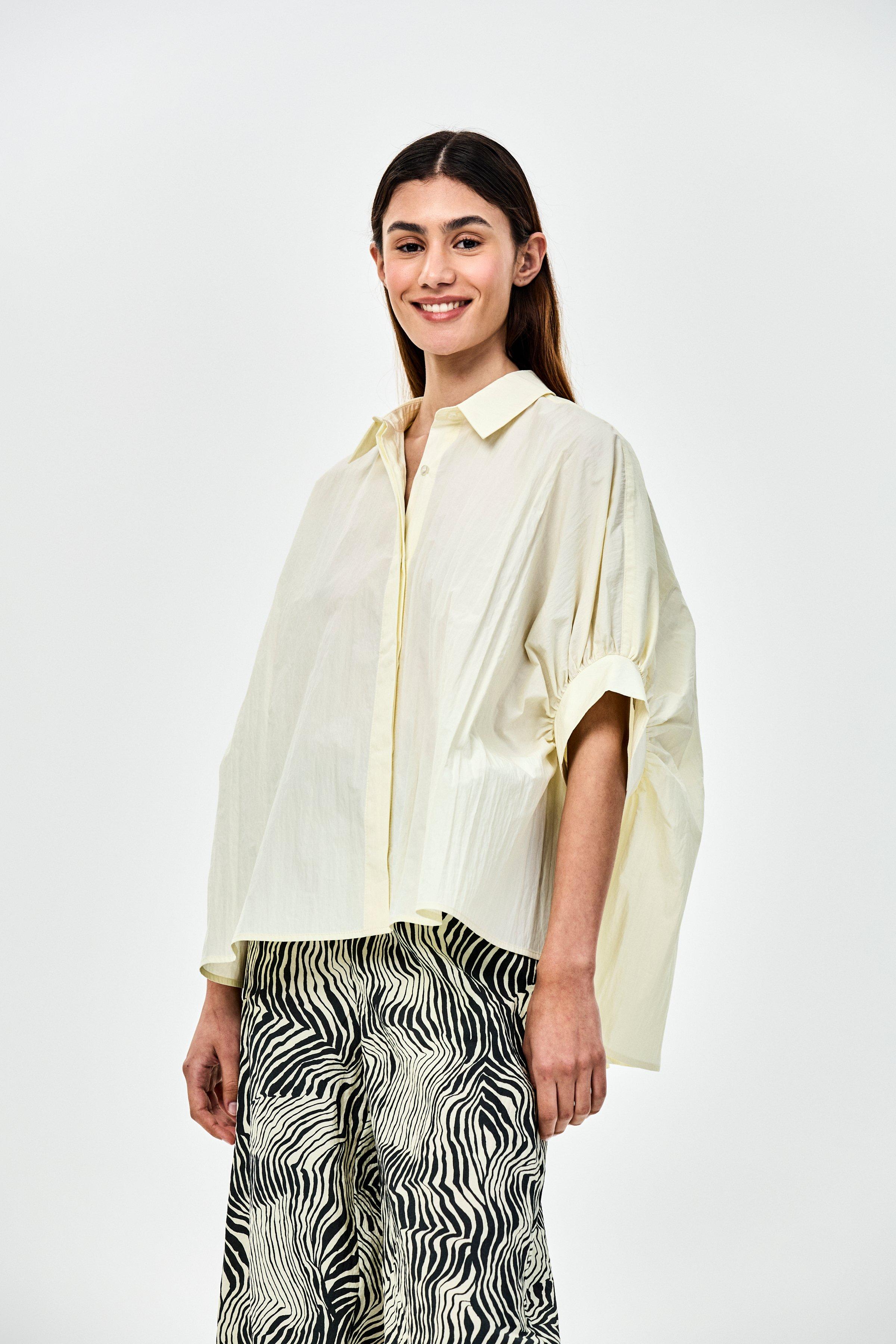 CKS - SAPE - blouse korte mouwen - lichtgeel