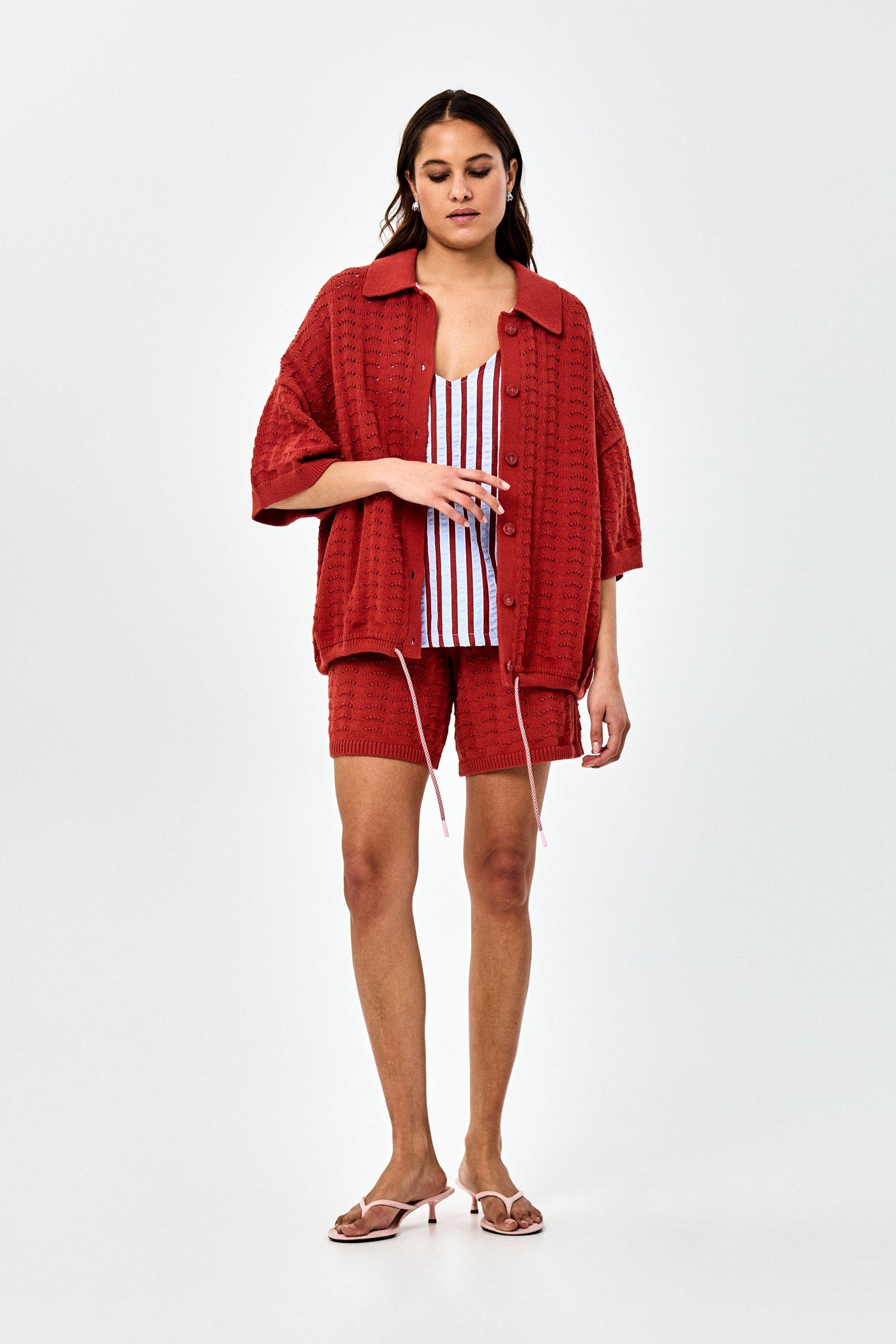 CKS - CITRUS - cardigan - rouge fonc&eacute;