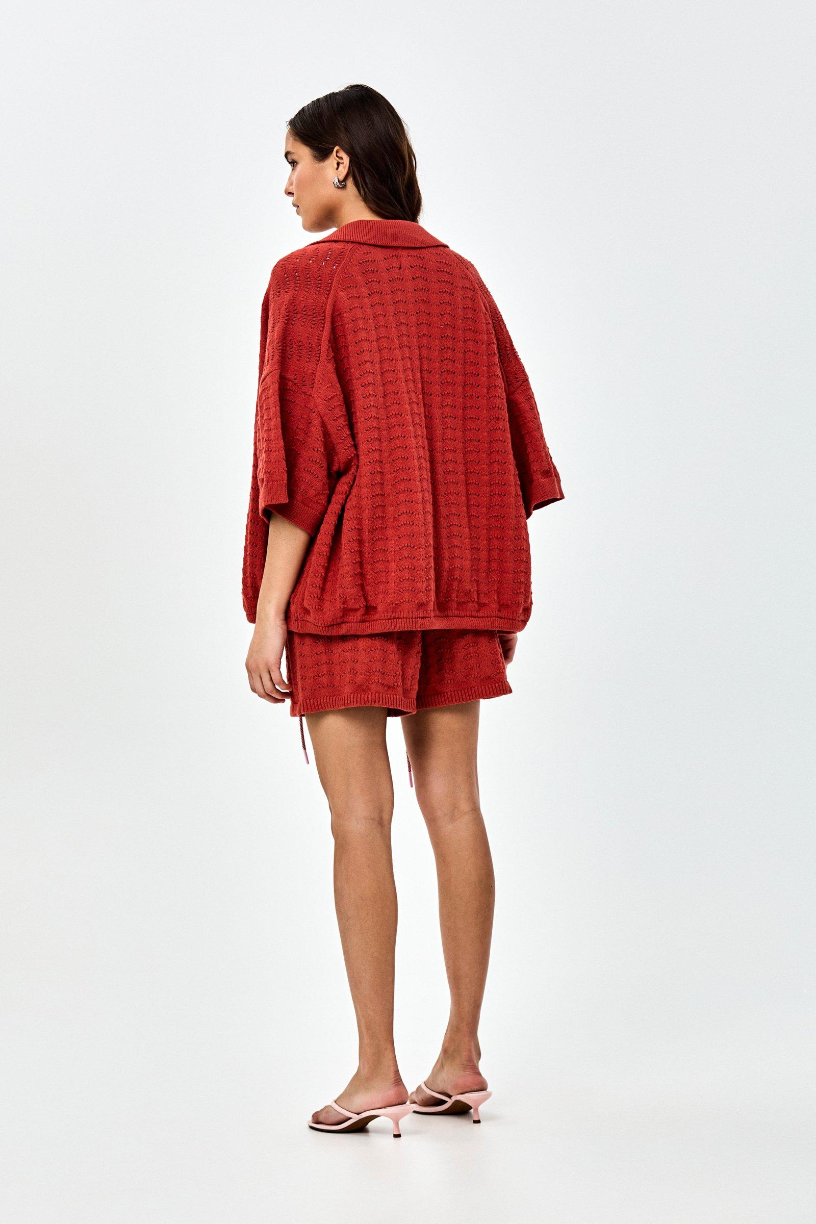 CKS - CITRUS - Strickjacke - Dunkelrot