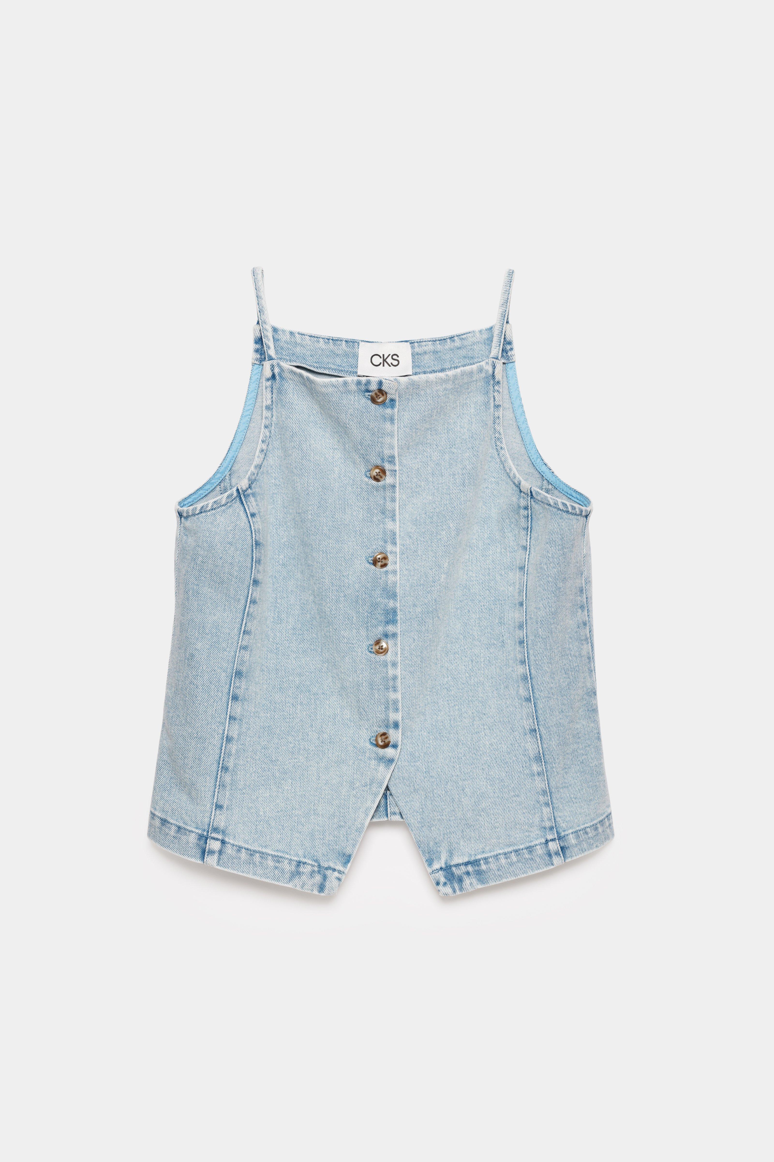 CKS - CIVAN - top sans manches - bleu clair