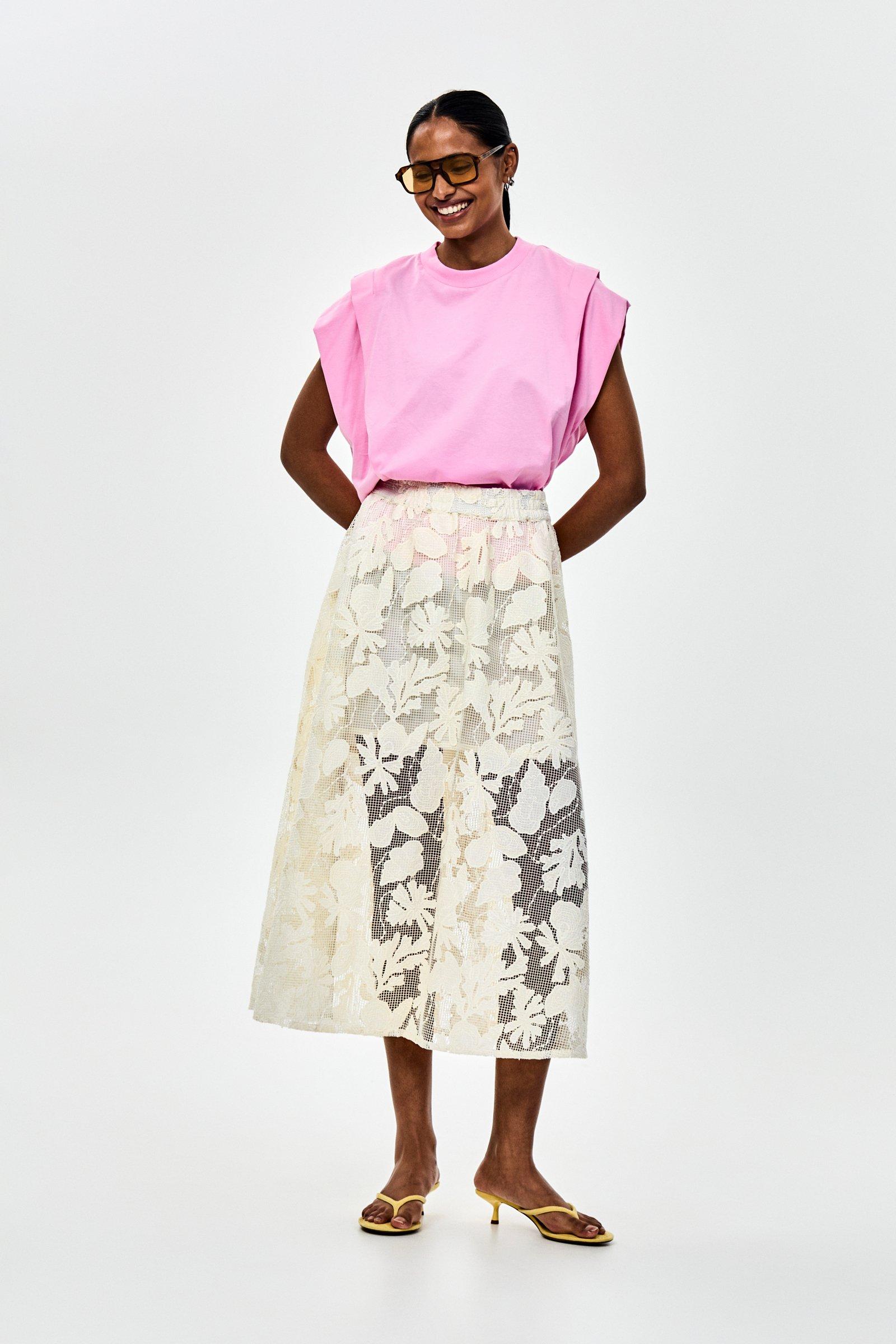 CKS - SKALLIENO - long skirt - white