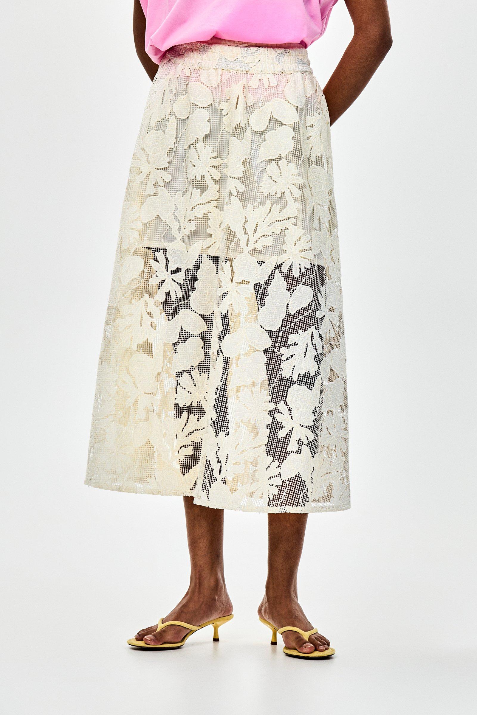 CKS - SKALLIENO - long skirt - white