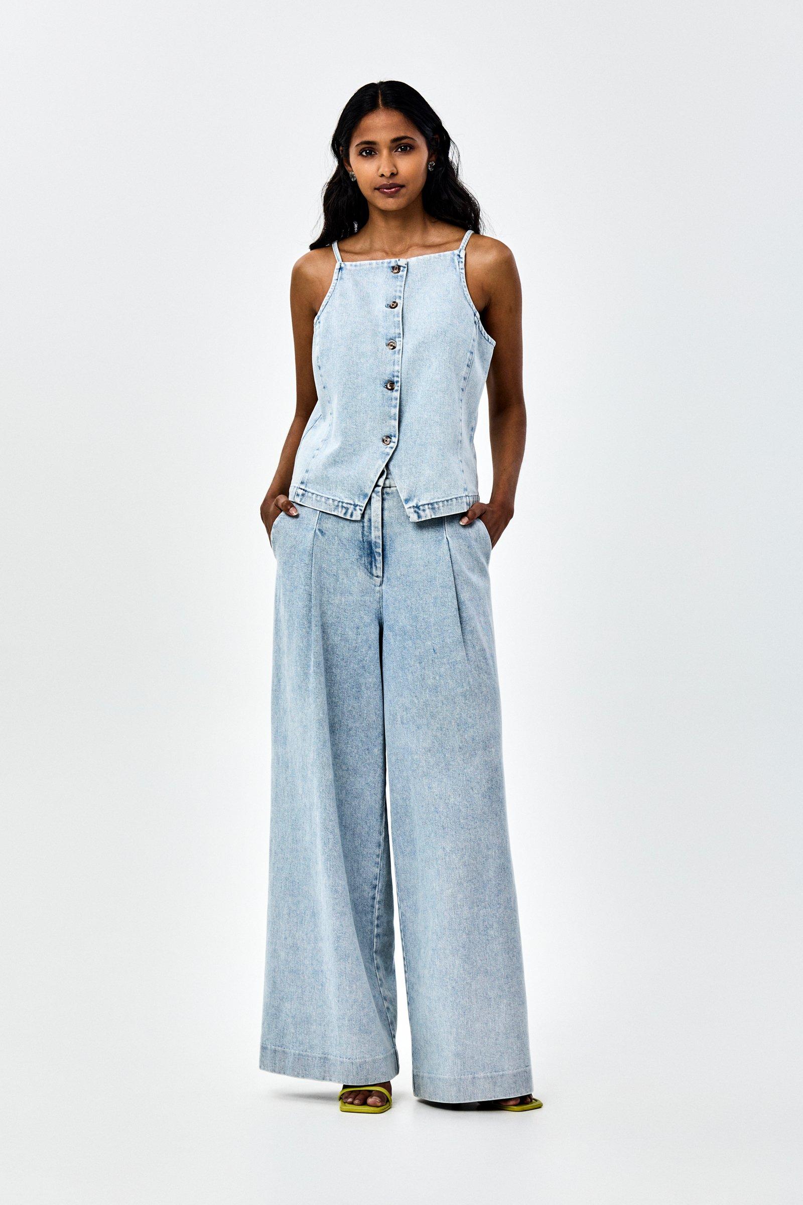 CKS - THEOWIDE - lange broek - lichtblauw