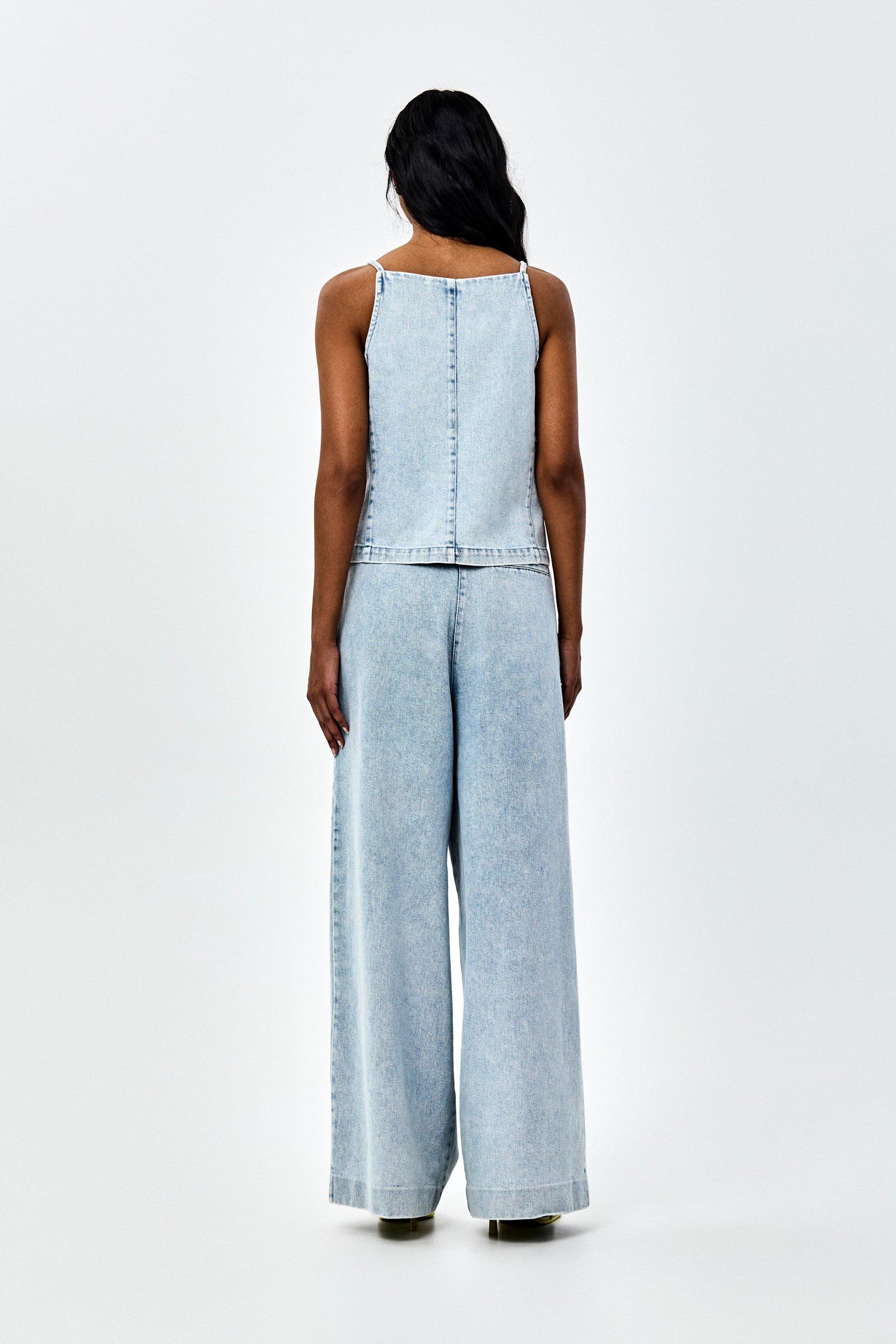 CKS - THEOWIDE - long trouser - light blue