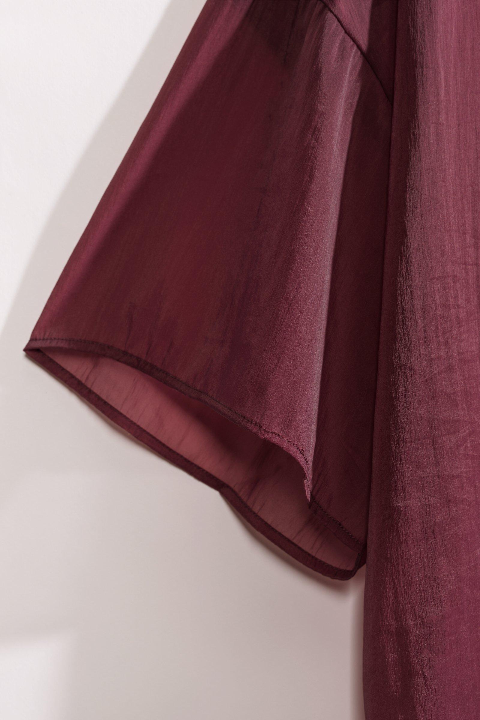 CKS - SIMPLUS - blouse short sleeves - burgundy