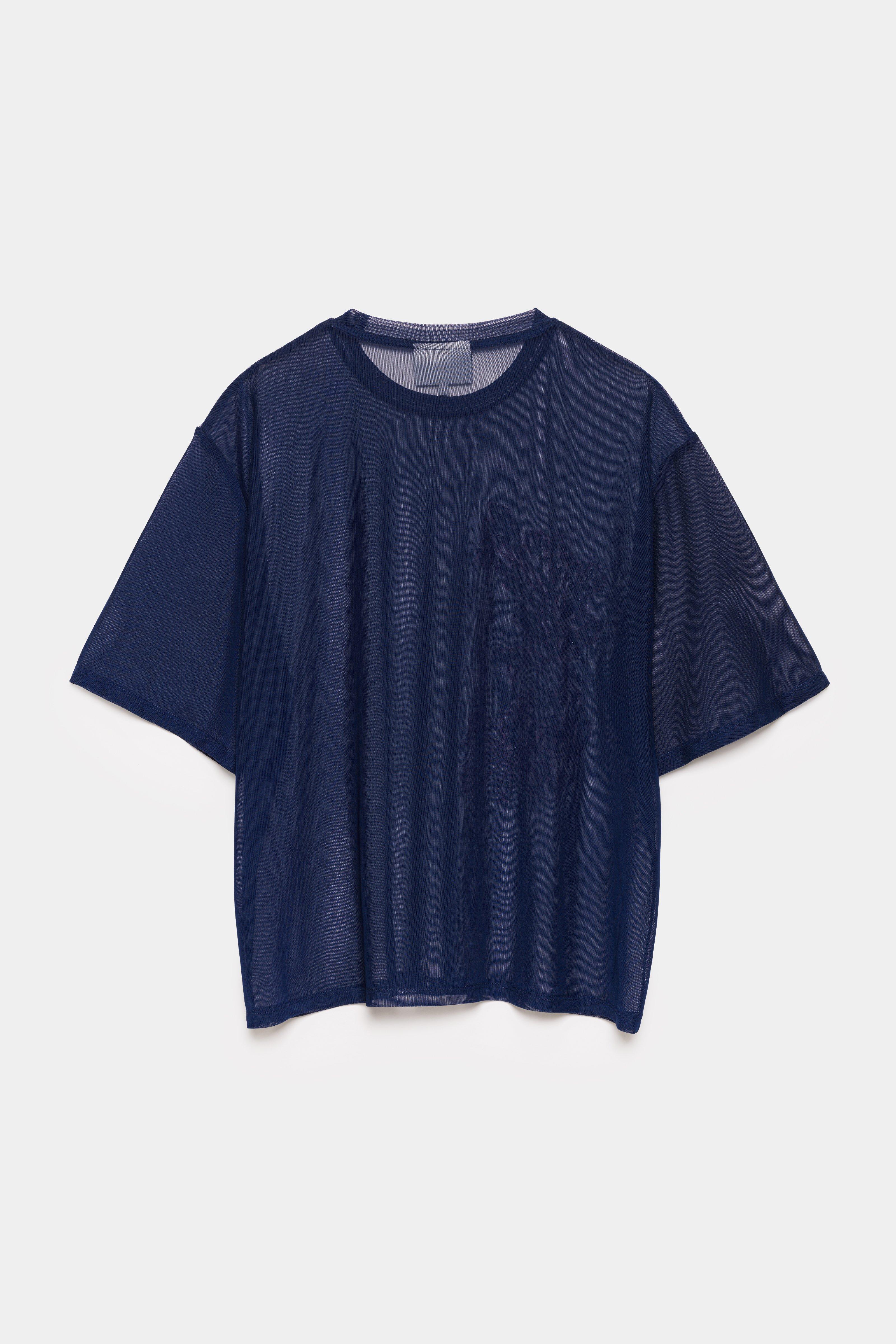 CKS - TRANSPARENT - t-shirt &agrave; manches courtes - bleu fonc&eacute;