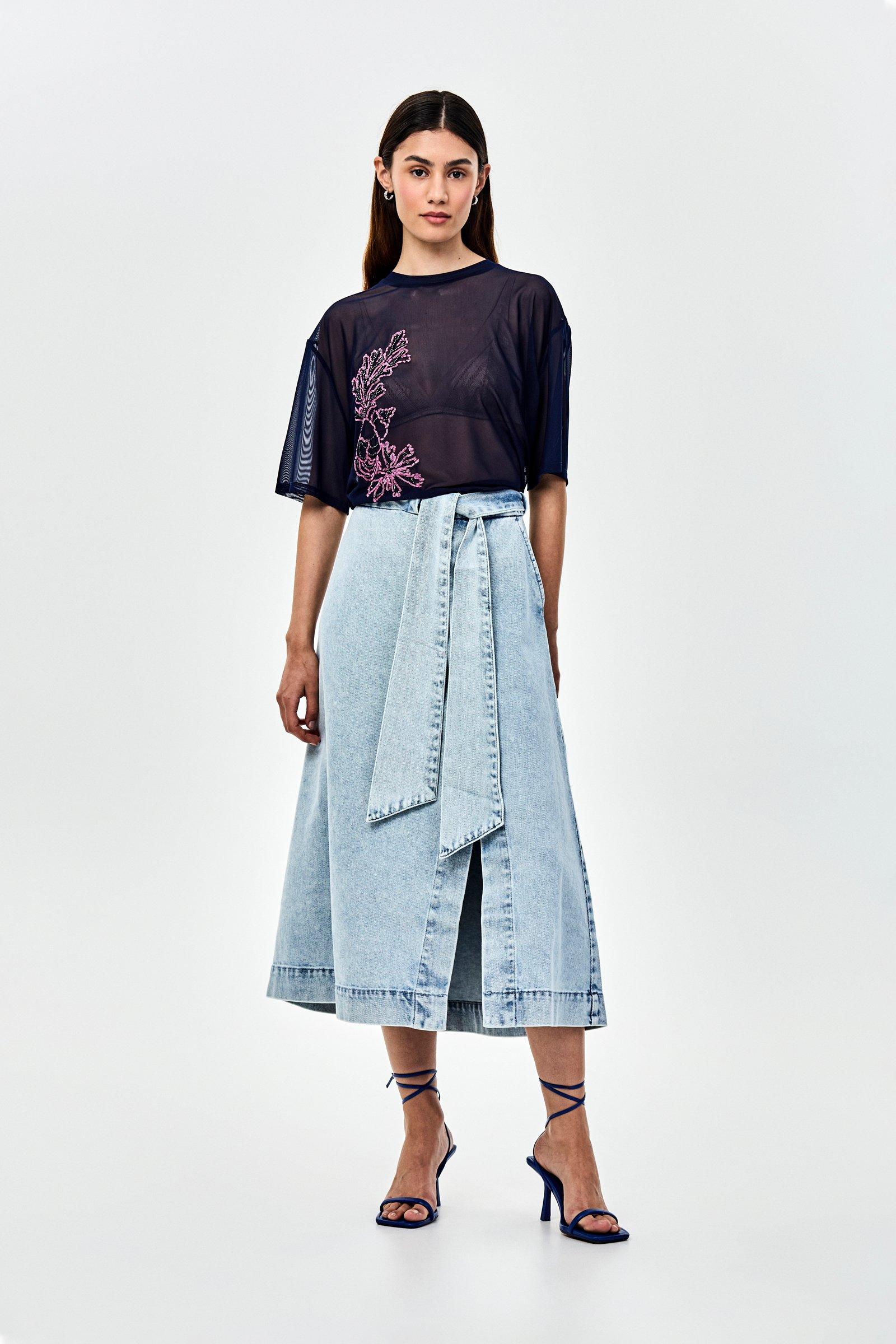 CKS - TRANSPARENT - t-shirt short sleeves - dark blue