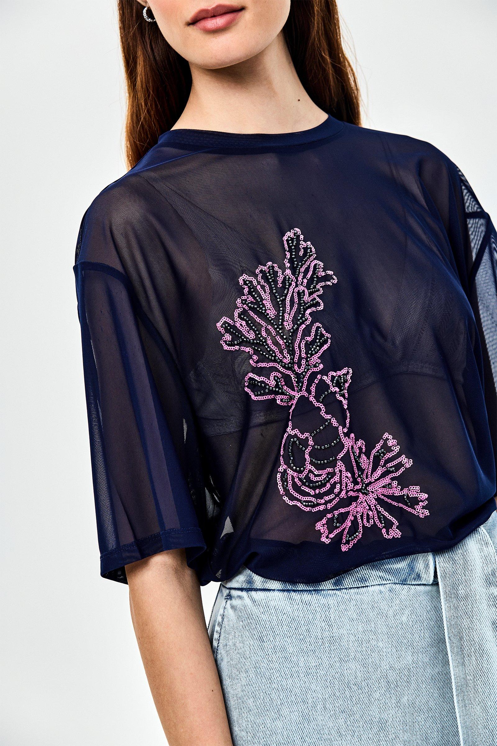 CKS - TRANSPARENT - t-shirt short sleeves - dark blue