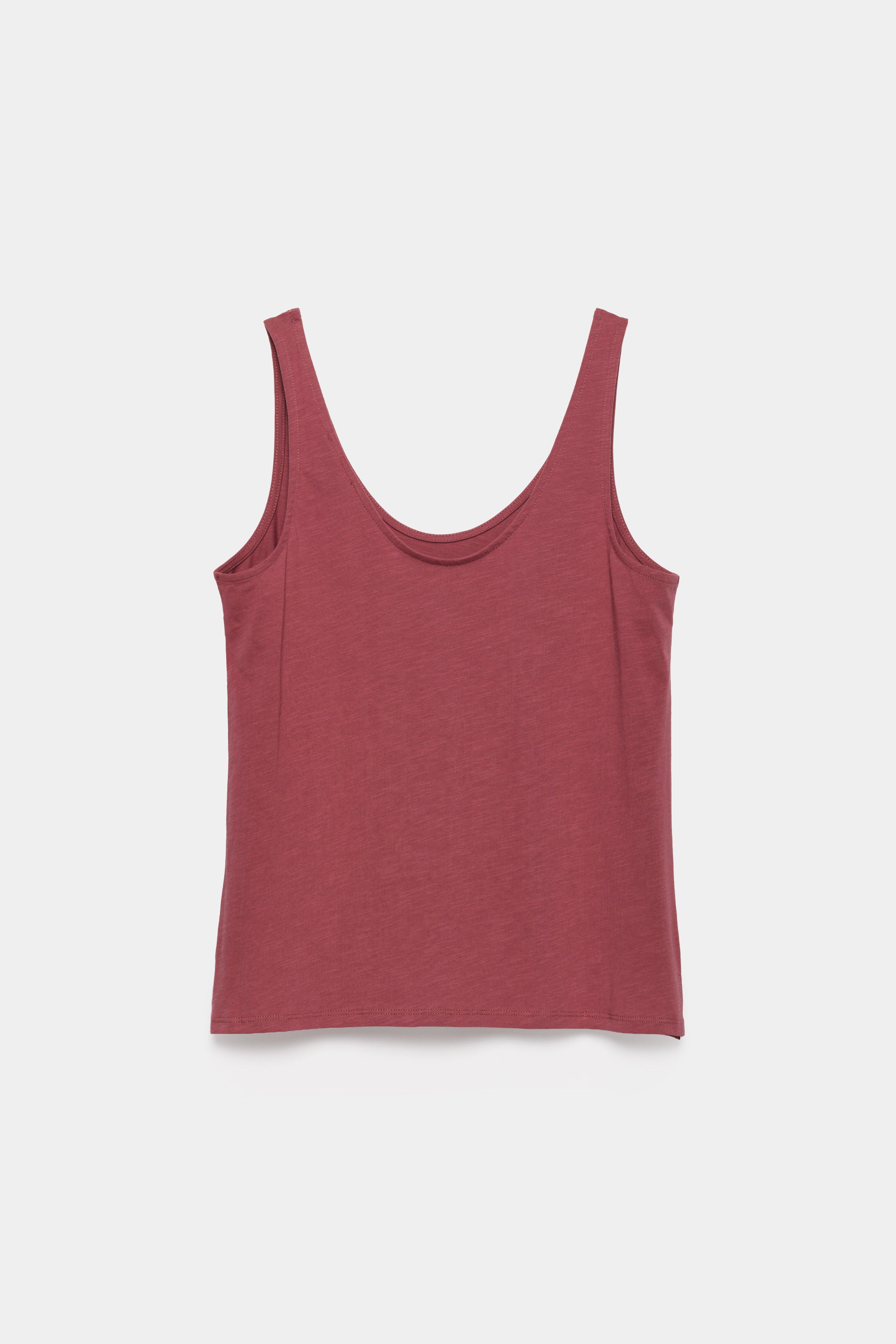 CKS - TOSCA - mouwloze top - bordeaux